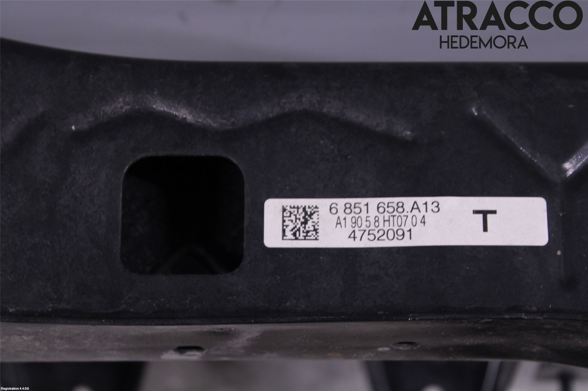 BMW 3 F30/F31/F80 12-19 Bakaksel Feste Travers-Ramme
