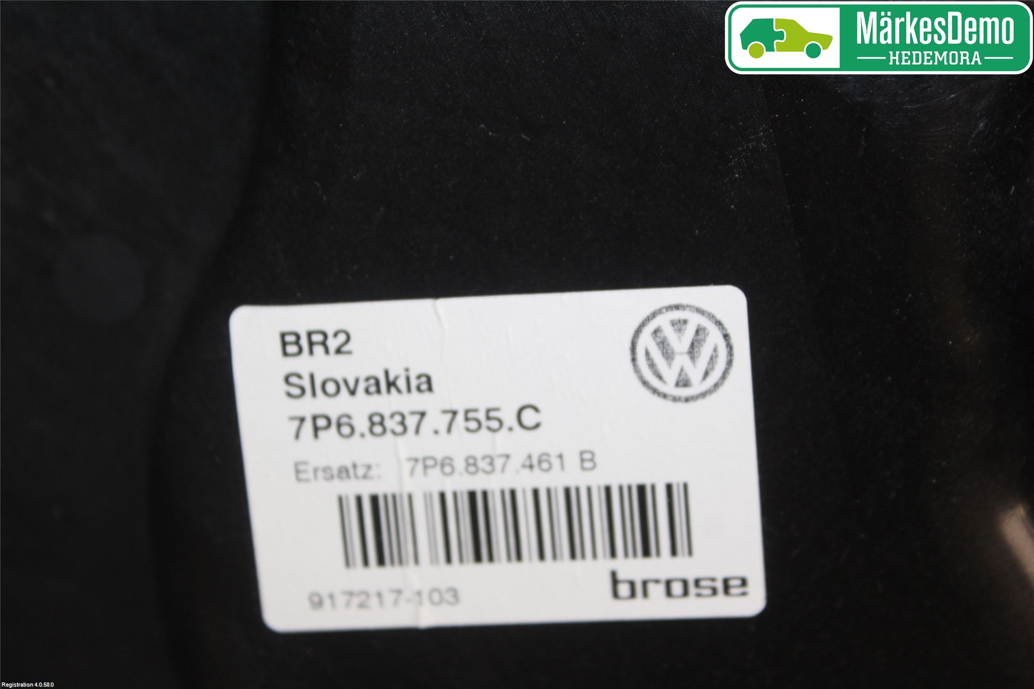 Volkswagen VW TOUAREG 7P 11-18 Vindusheis El Komp