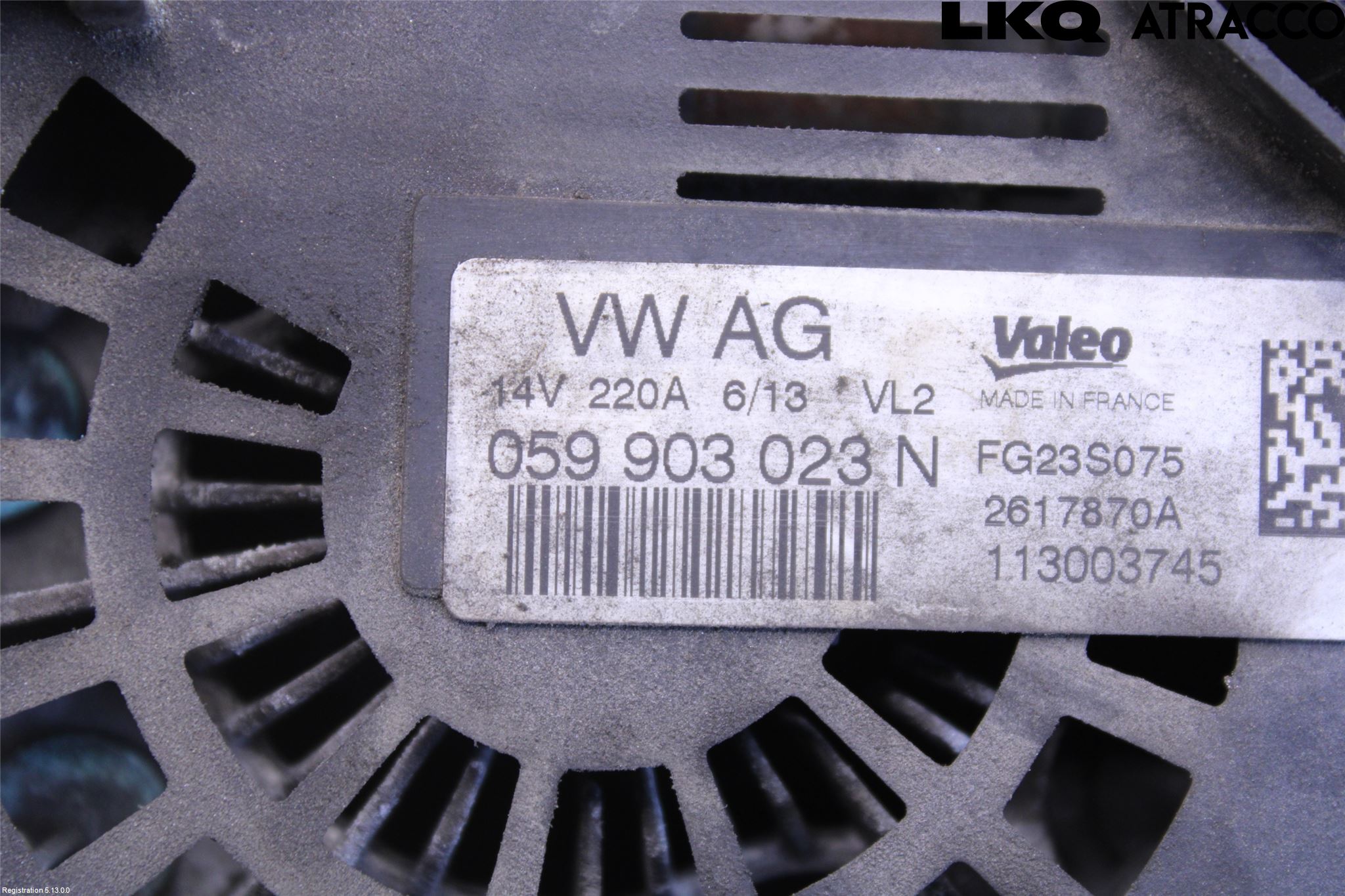 Volkswagen VW TOUAREG 7P 11-18 Dynamo