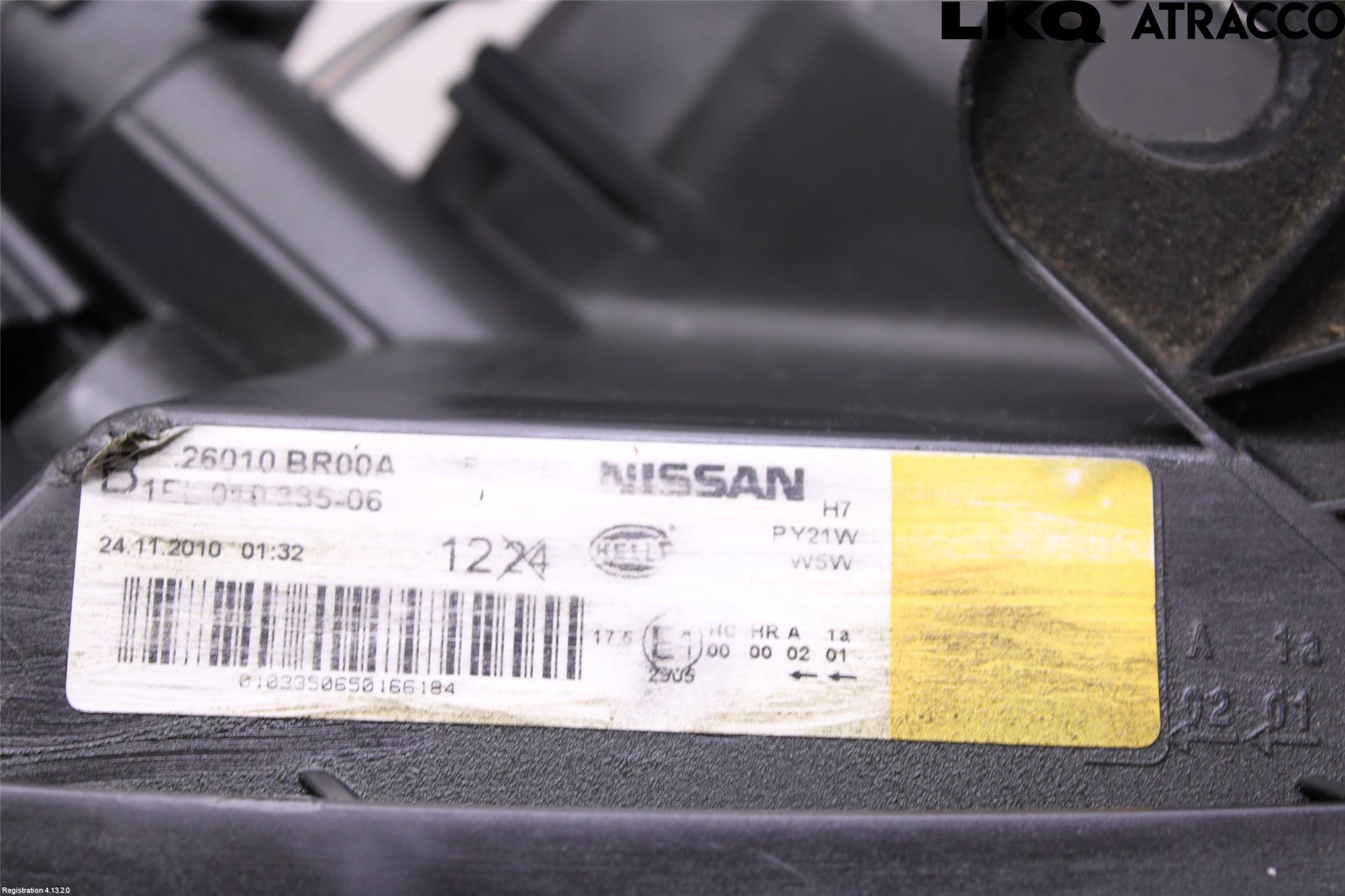 Nissan QASHQAI 10-14 Frontlykt Høyre