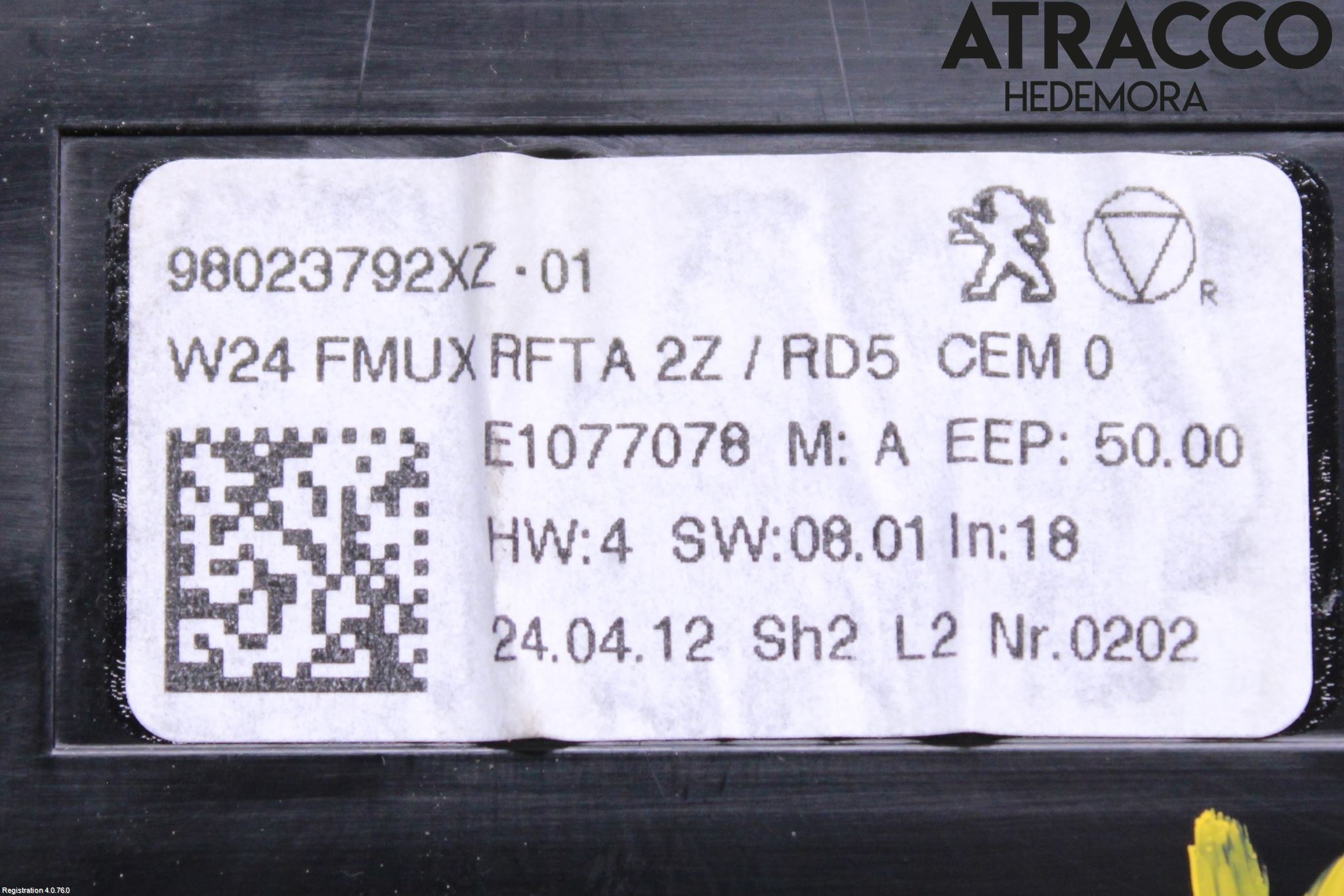 Peugeot 508 11-18 Stereo Radio Med Cd