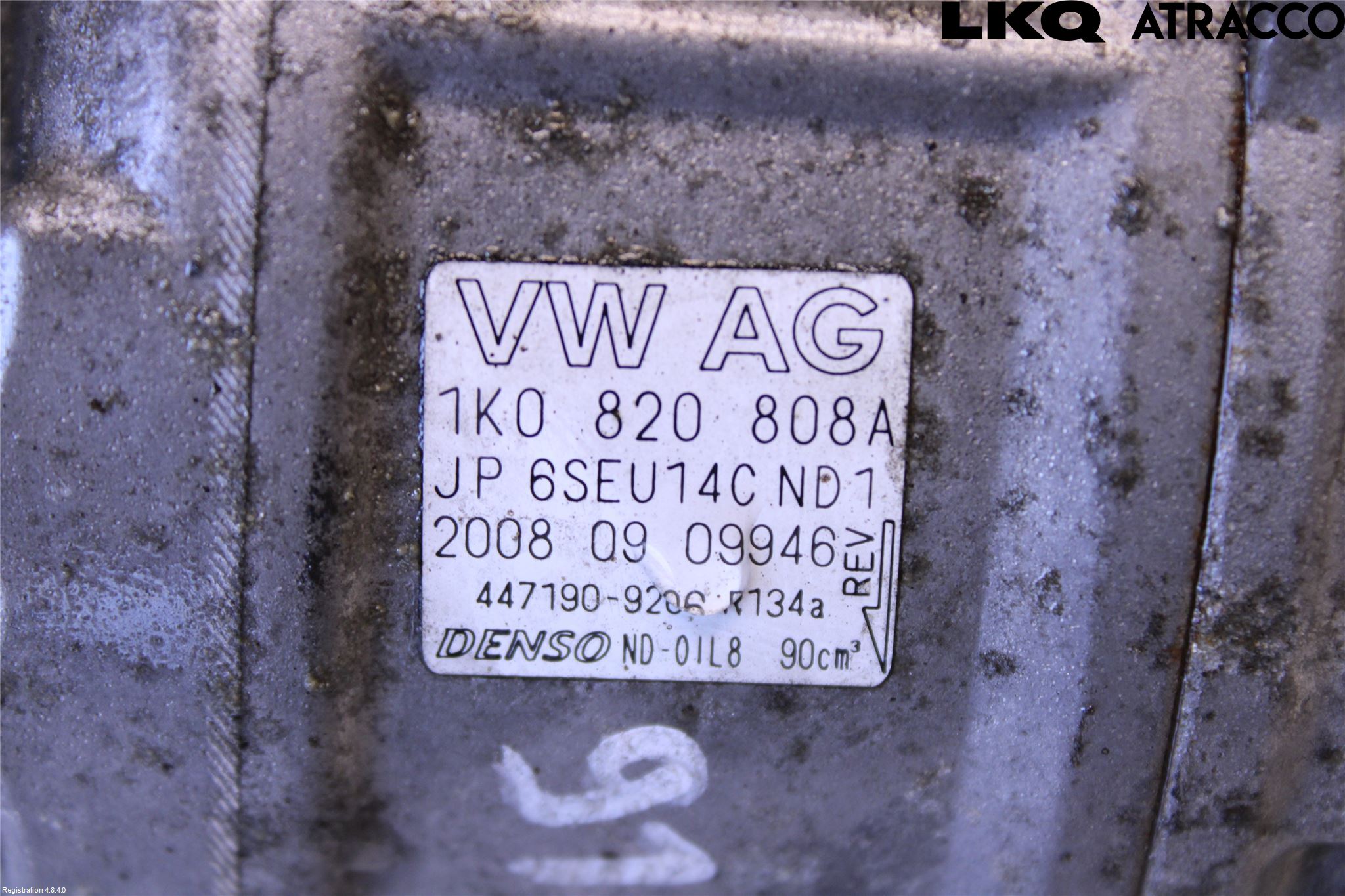 Volkswagen VW PASSAT CC 08-16 Varme Ac Kompressor