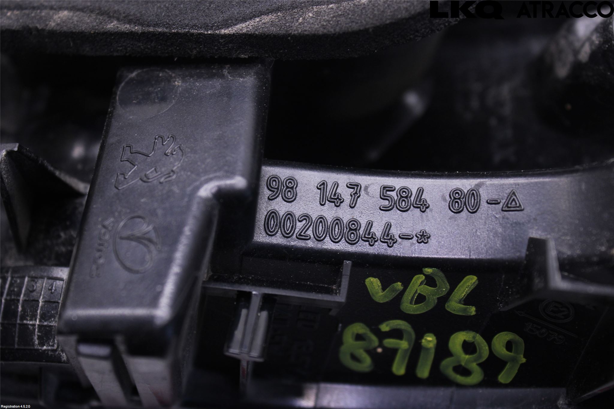 Peugeot 2008 13-20 Baklykt Venstre  På Luke(Indre