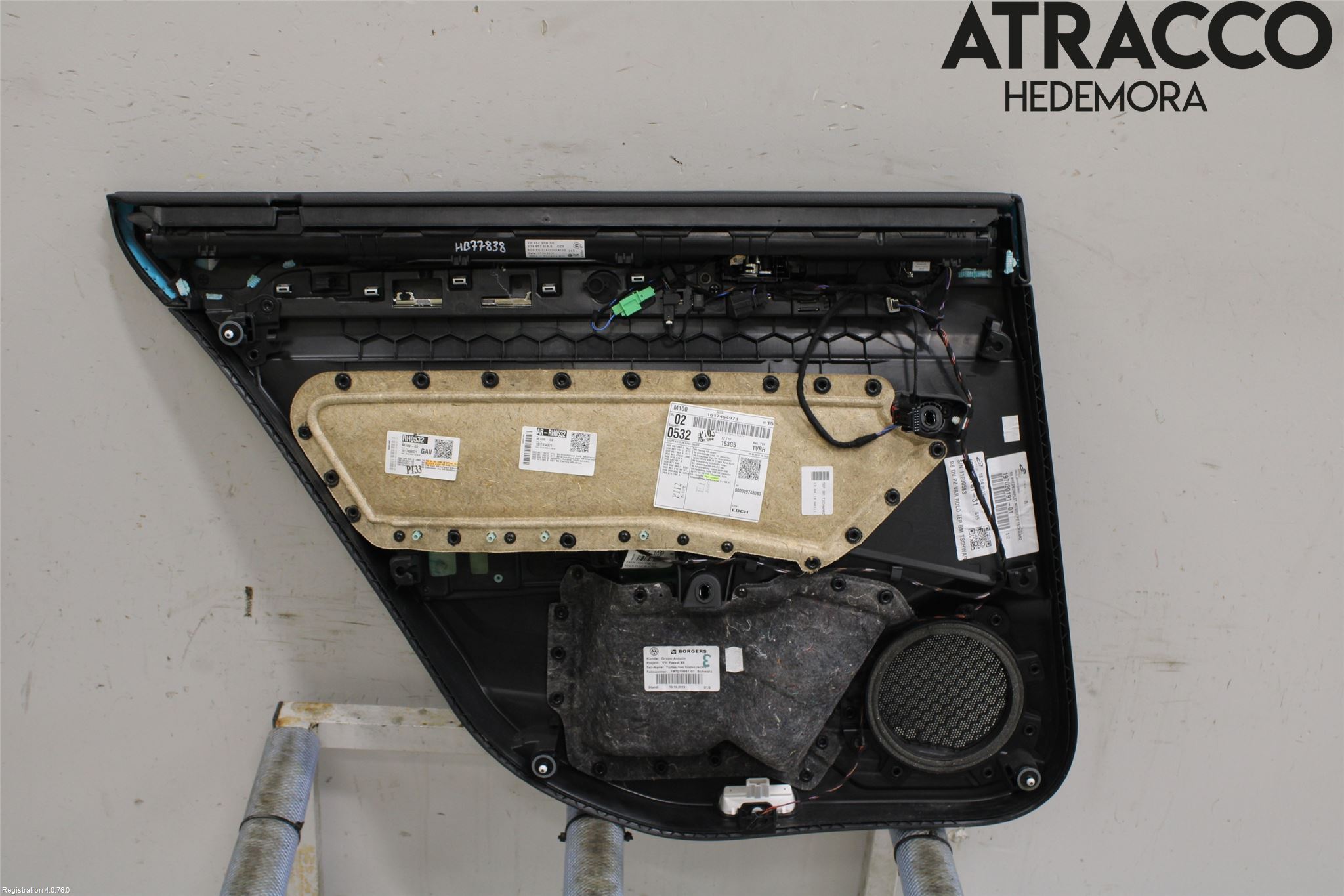 Volkswagen VW PASSAT 15-19 Innr Dørtrekk Høyre