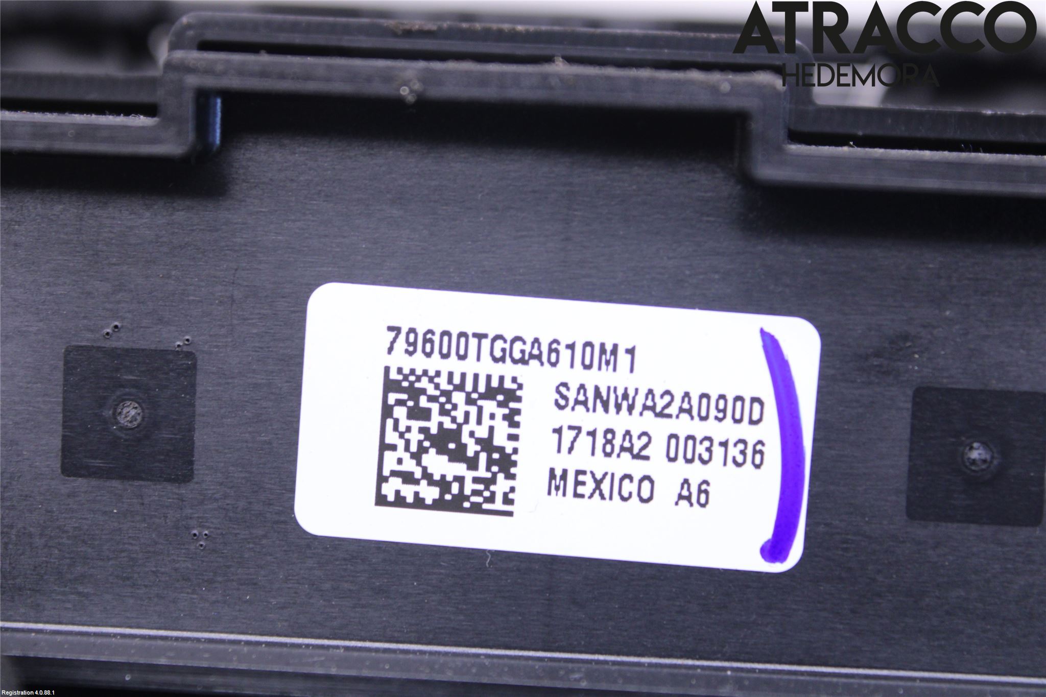 Honda CIVIC 17-22 Varme Ac Betjening-Display