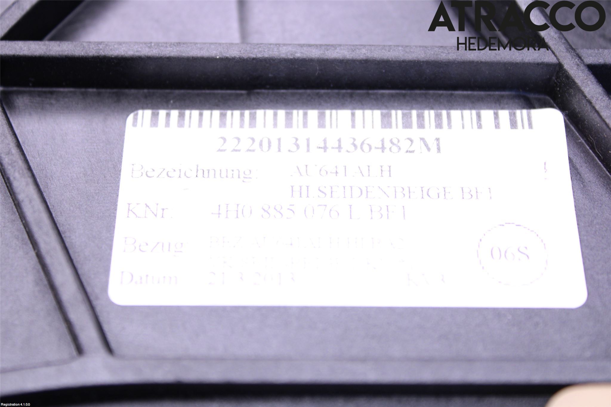 Audi A8/S8 4H 10-17 Innr Armlene