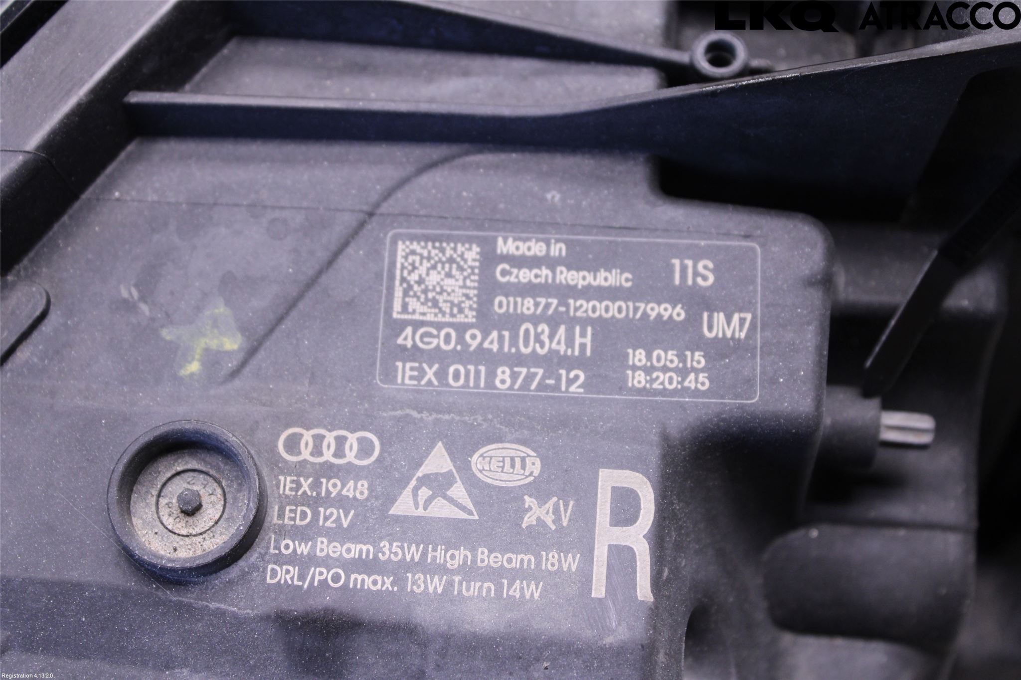 Audi A6/S6 4G 11-18 Frontlykt Høyre