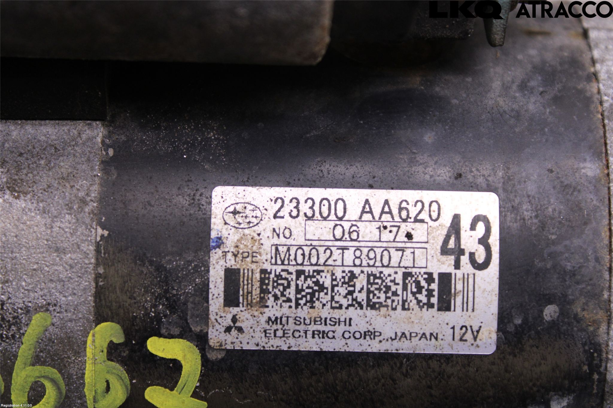 Subaru OUTBACK 10-15 Startmotor Diesel