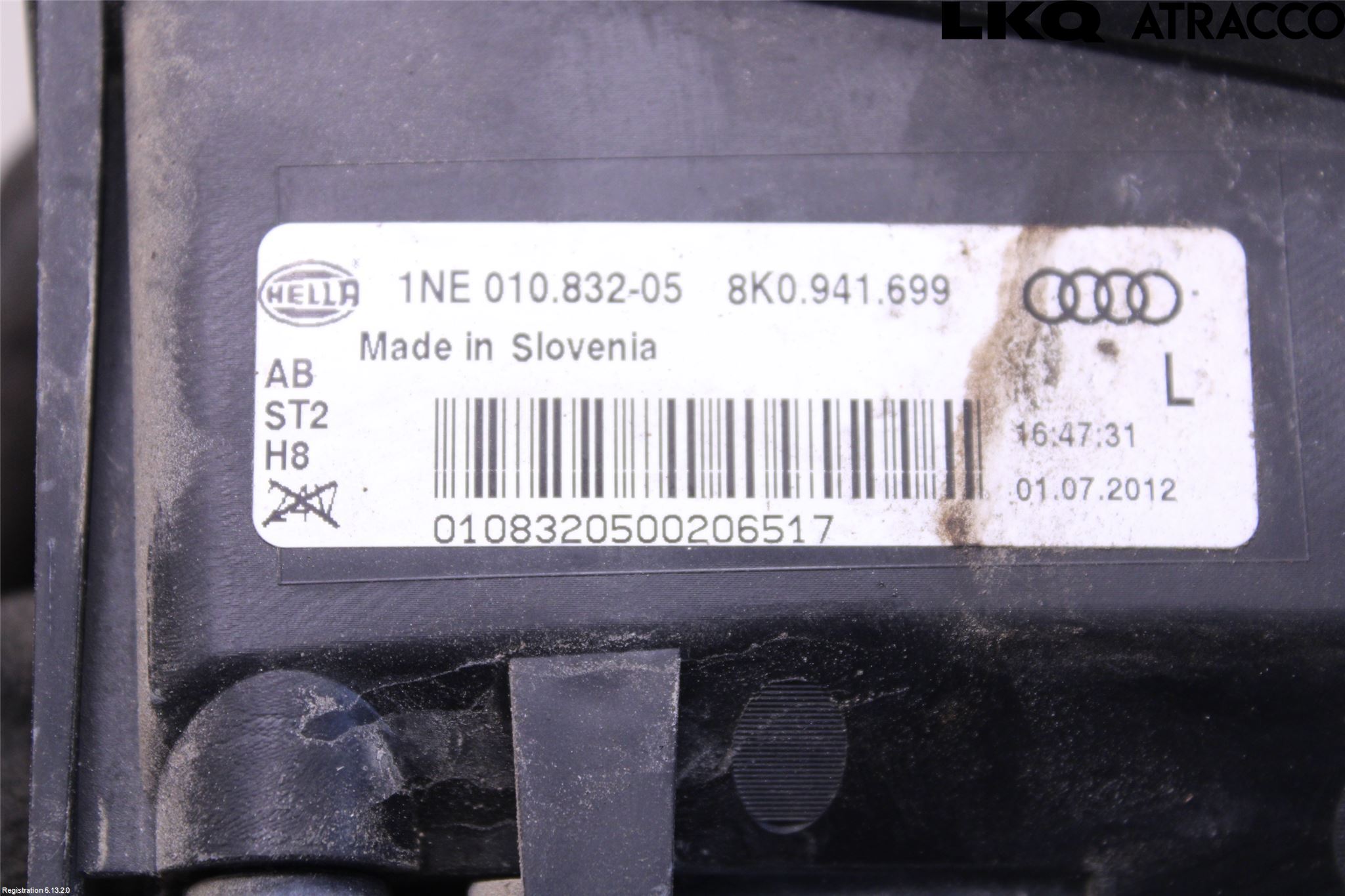 Audi A4 12-15 Frontlykt-Kurve-Tåkelys