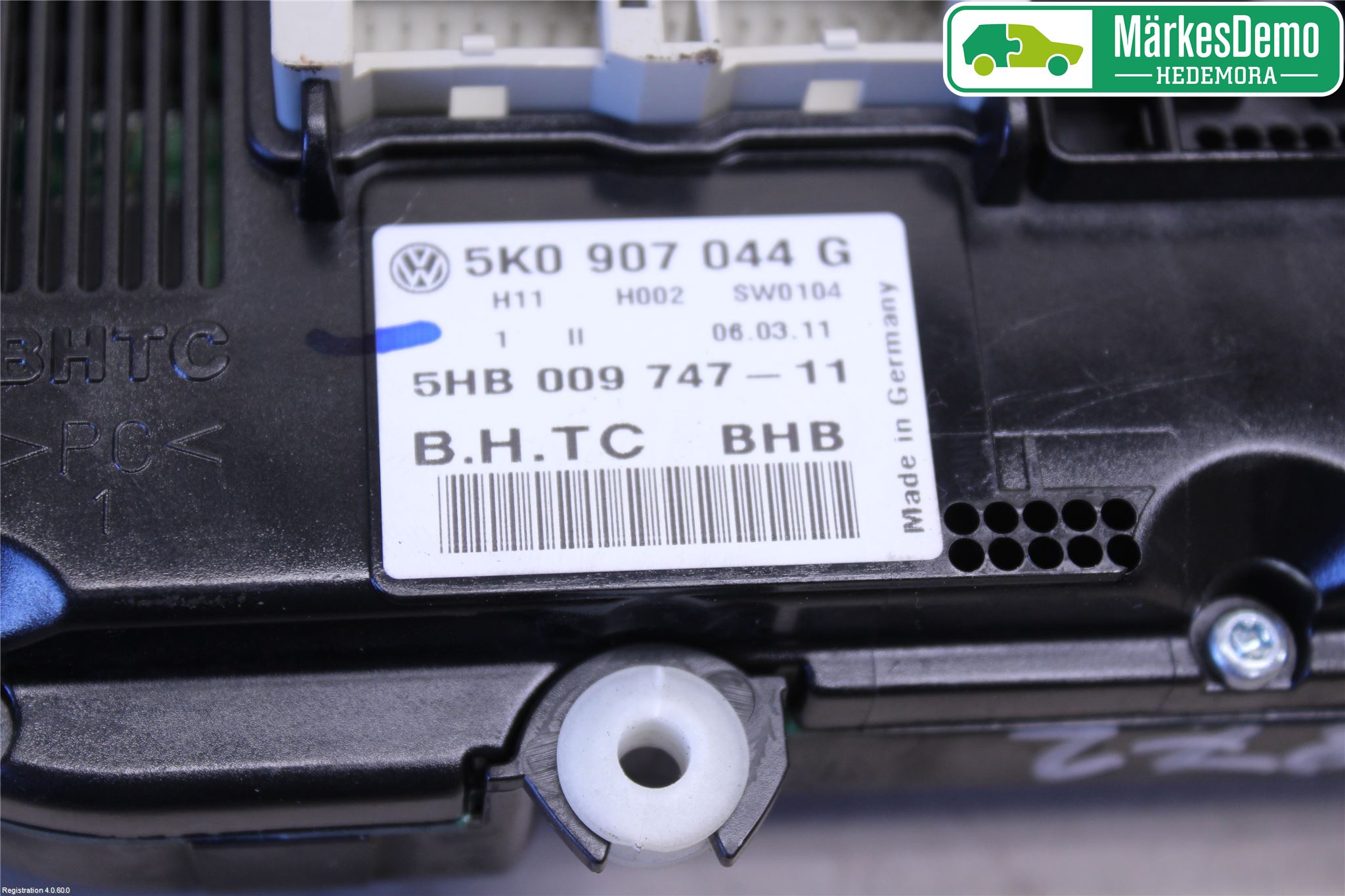 Volkswagen VW SHARAN 11- Varme Ac Betjening-Display