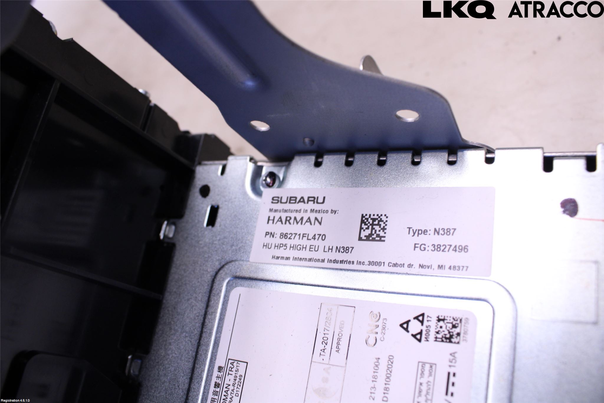 Subaru XV 18-22 Stereo Radio Med Cd