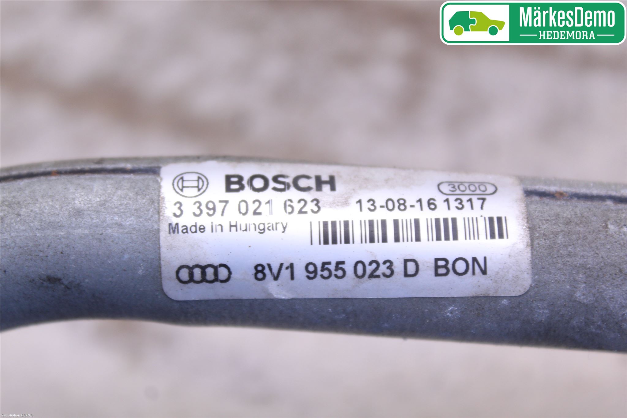 Audi A3/S3 8V 13-20 Viskeroverføring Frontrute