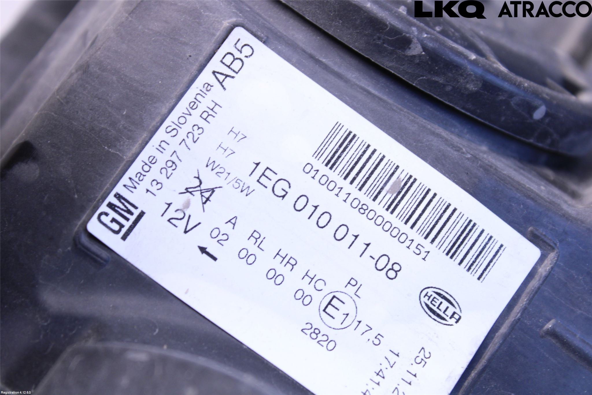 Opel ASTRA J 10-15 Frontlykt Høyre