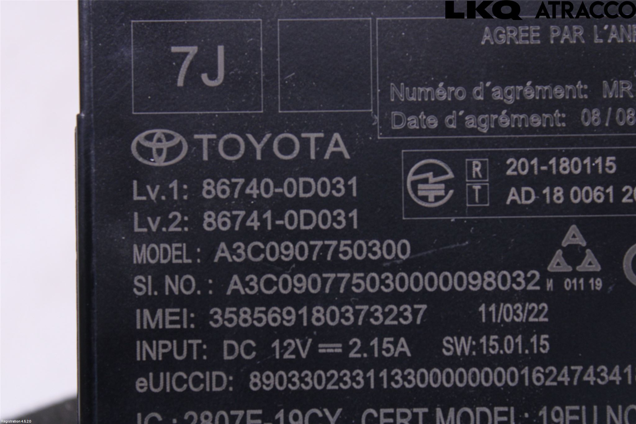 Toyota YARIS CROSS XP21 21- Styreenhet Tale
