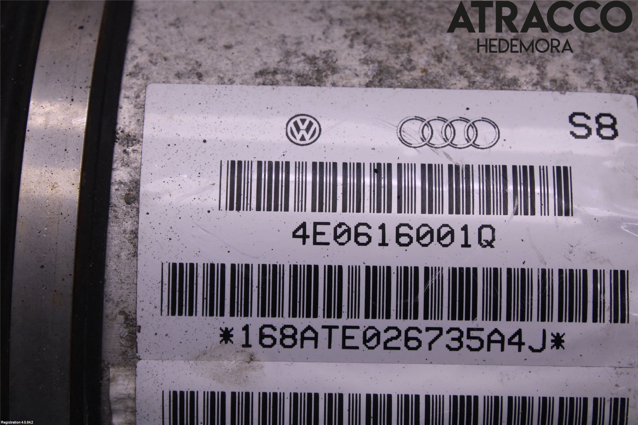 Audi A8/S8 4E  02-09 Nivåreg Belg - Luftpute