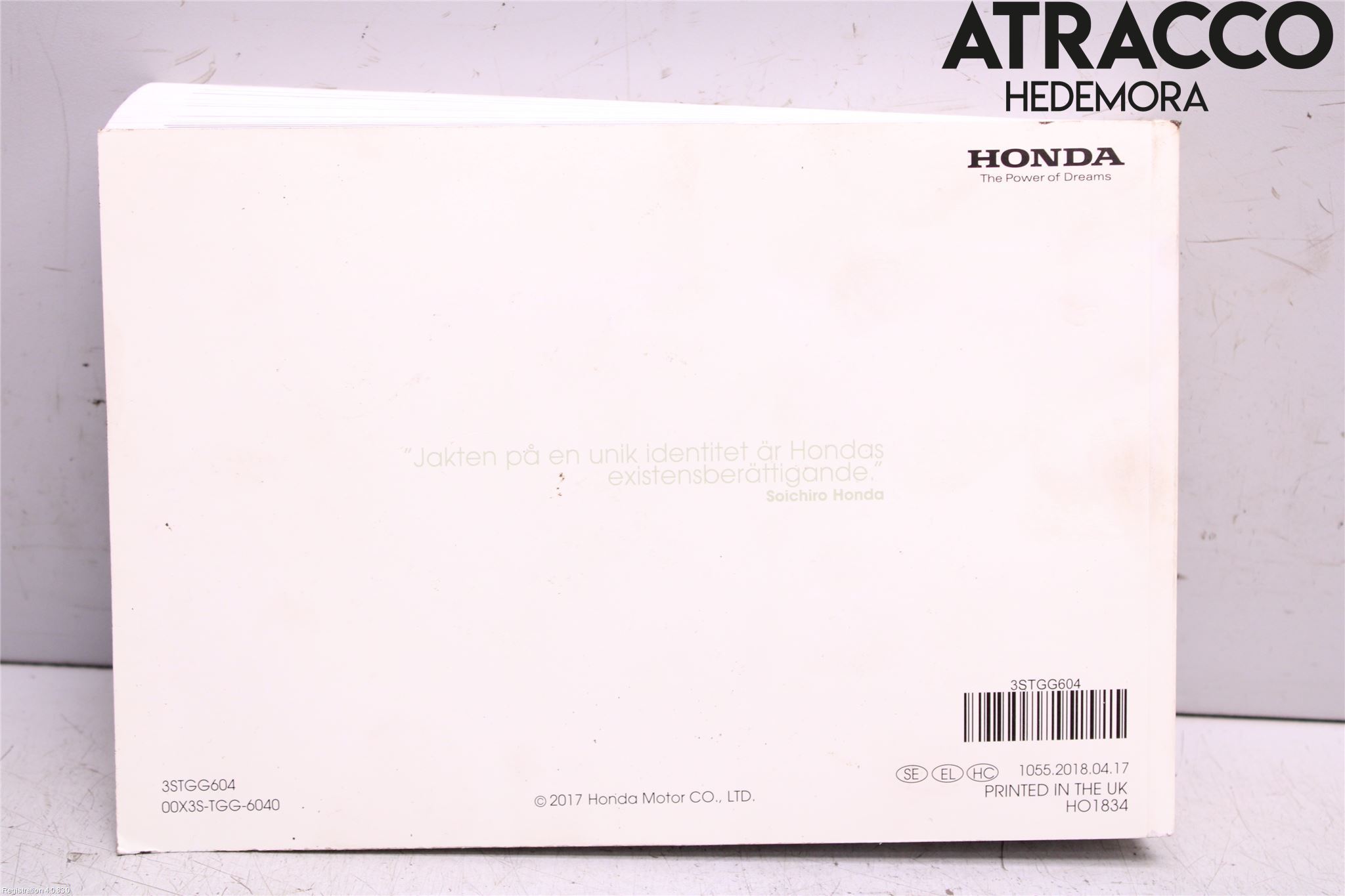Honda CIVIC 17-22 Instruksjonsbok