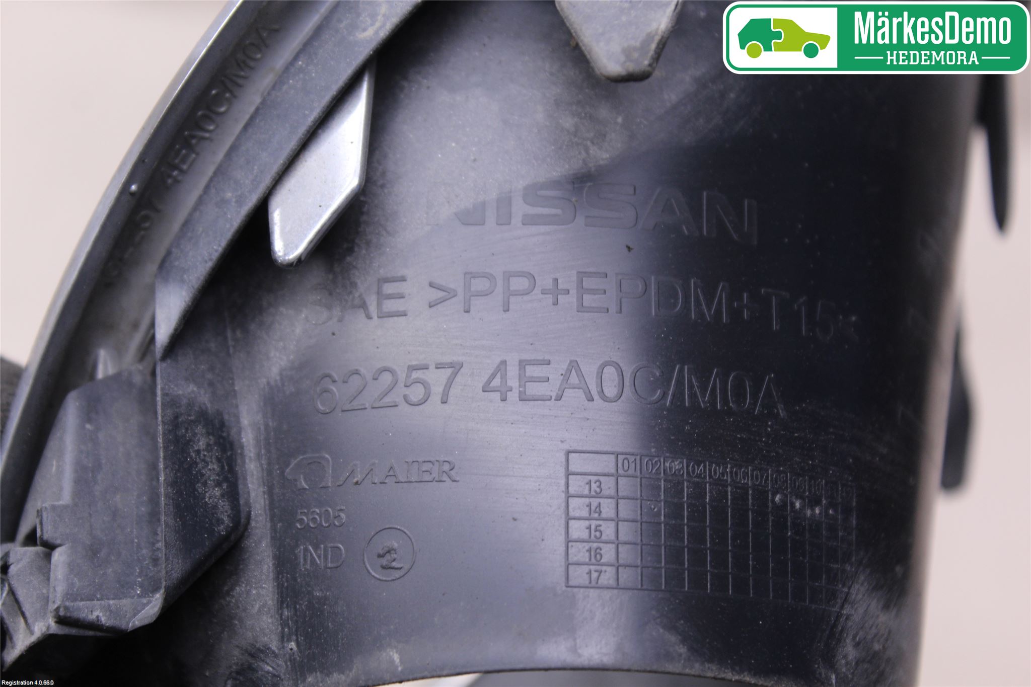 Nissan QASHQAI 14-17 Frontlykt Kurve-Tåkelys Ramme