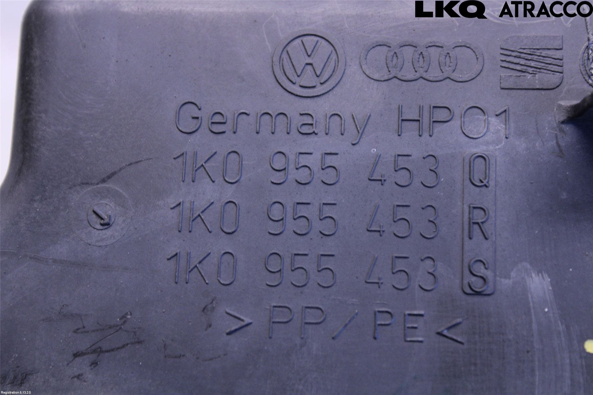 Volkswagen VW GOLF VI 09-13 Spylerbeholder Frontrute-Lykte