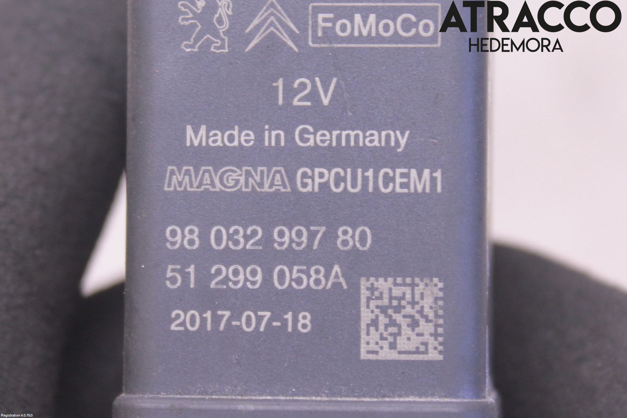 Citroen BERLINGO 08-18 Rele Gløding Diesel
