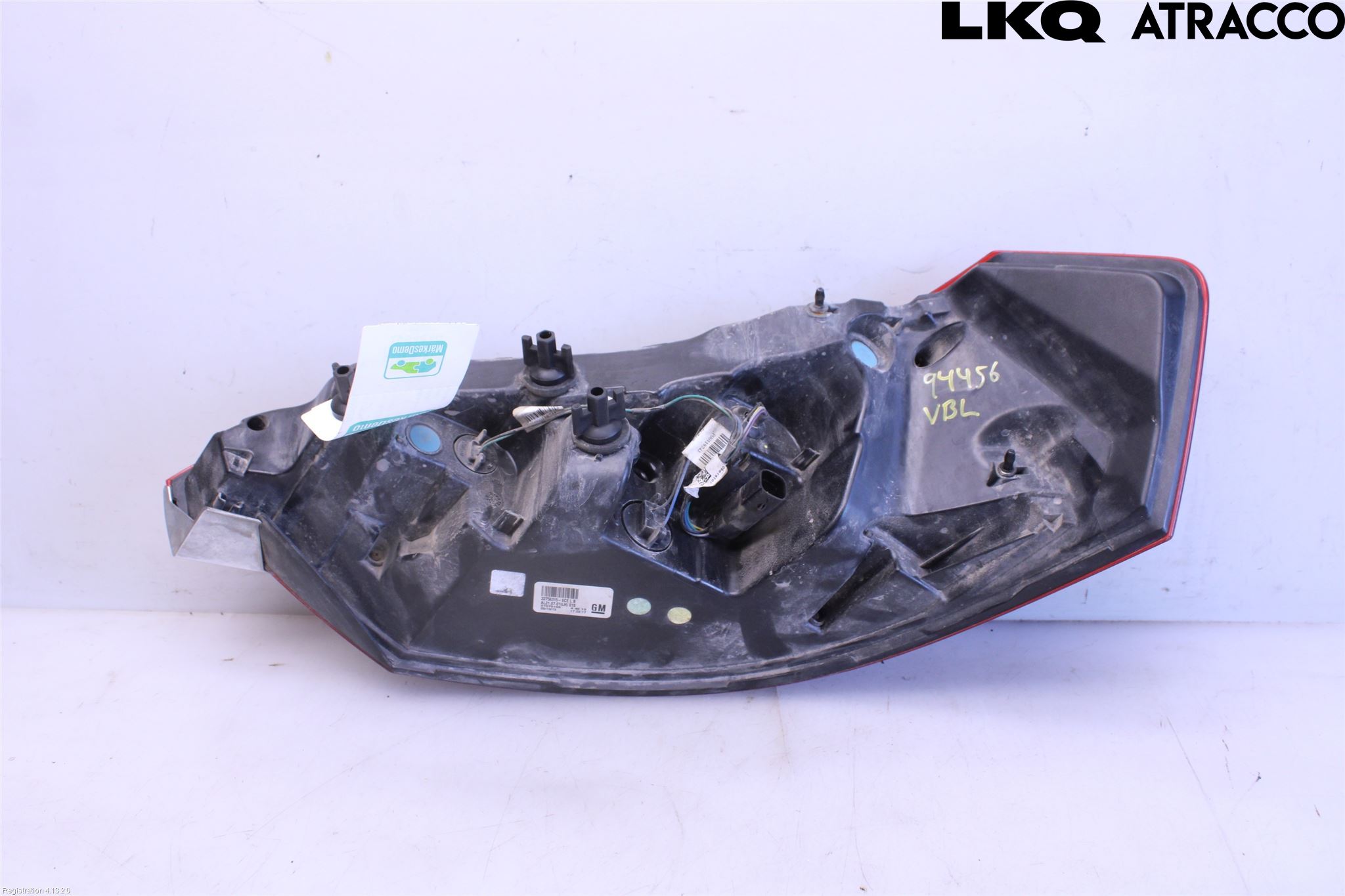 Opel INSIGNIA 09-16 Baklykt Venstre  På Luke(Indre