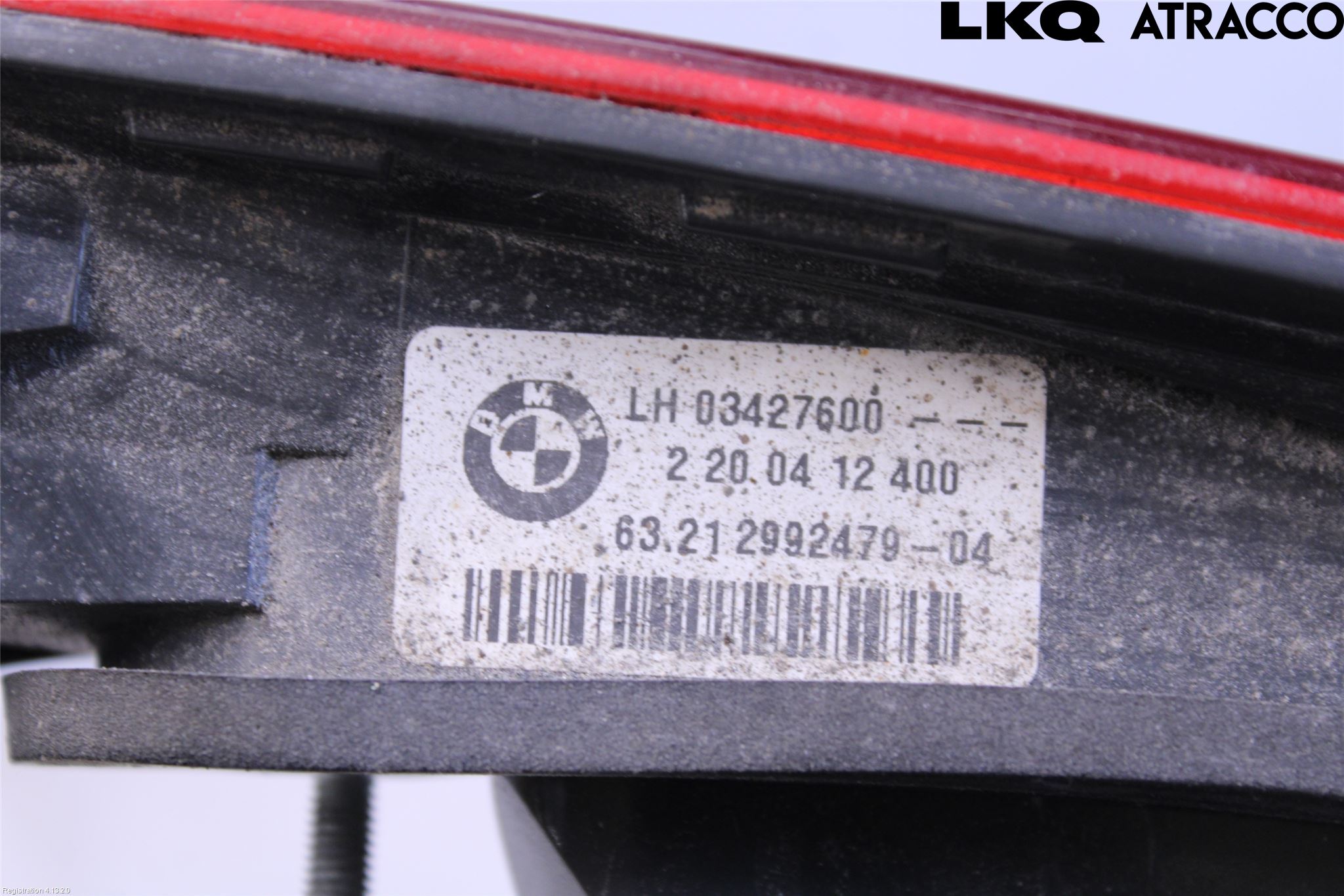 BMW X1 E84 10-15 Baklykt Venstre  På Luke(Indre