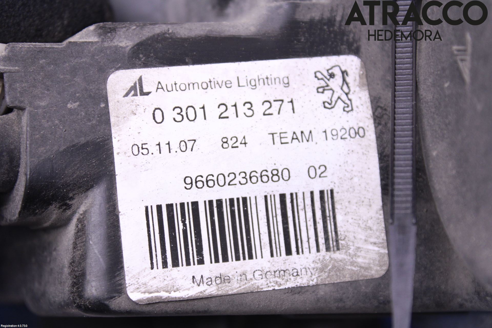 Peugeot 407 Frontlykt Venstre