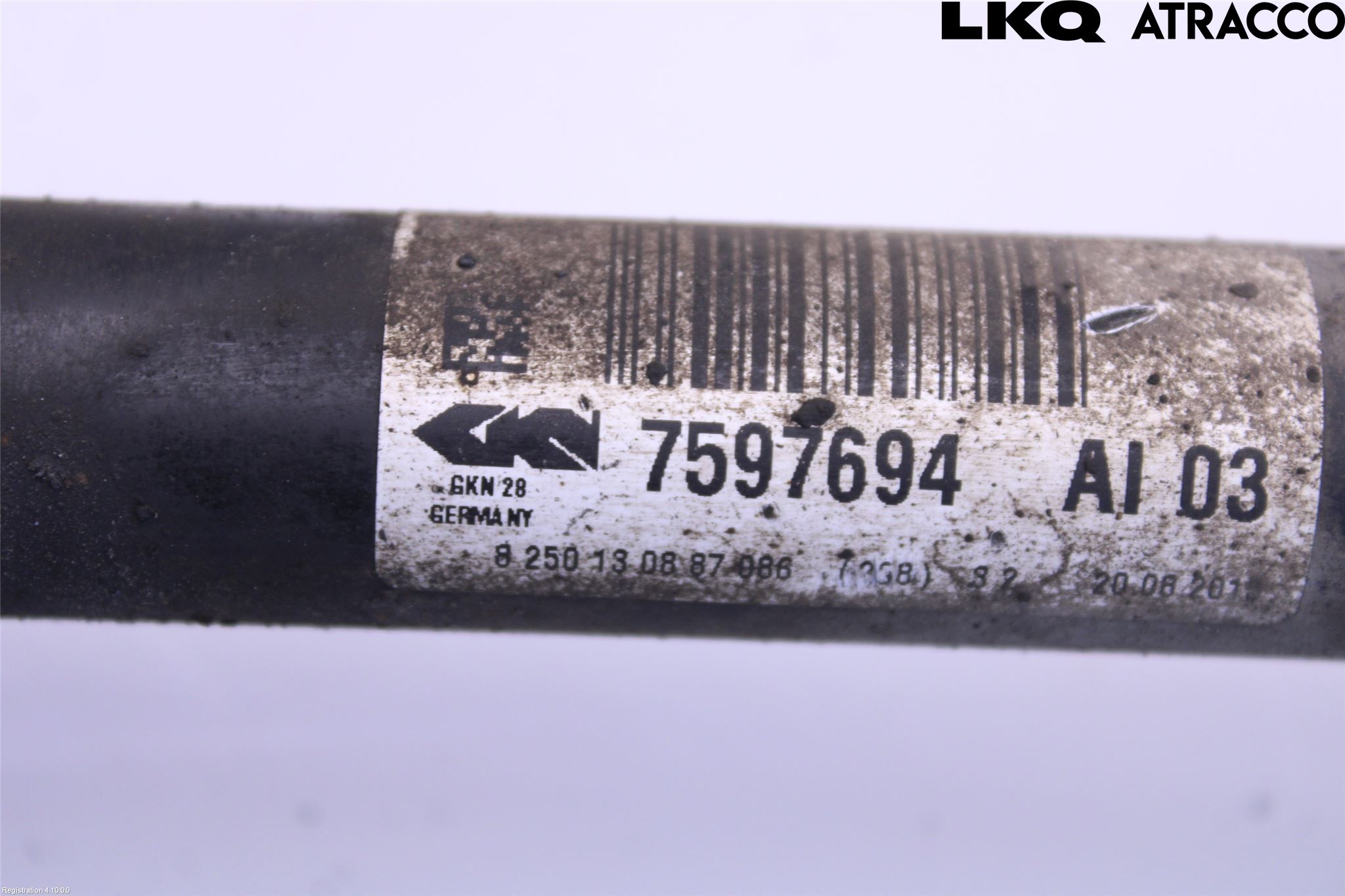 BMW 3 F30/F31/F80 12-19 Drivaksel Foran Kompl Høyre