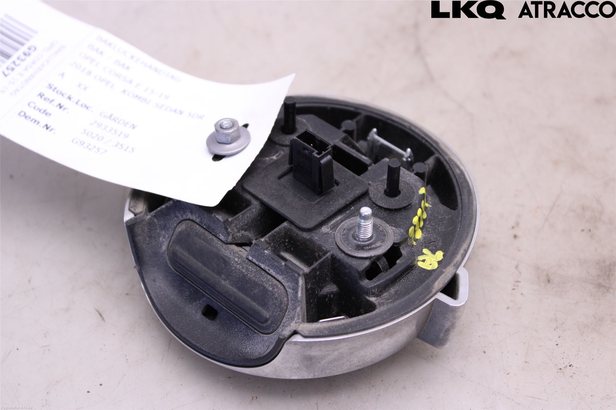 Opel CORSA E 15-19 Bakluke Handtak Ytre