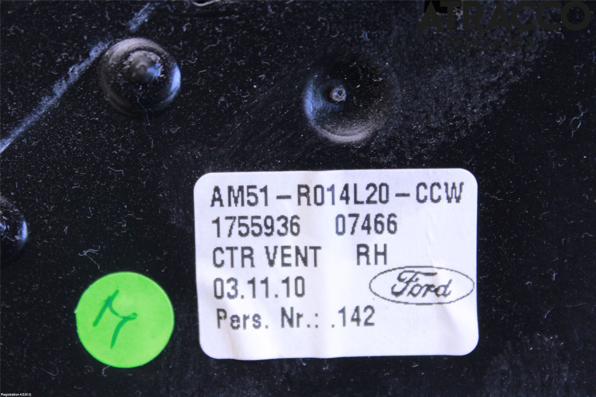 Ford GRAND C-MAX  11-14 Dashbord Kanal - Dyse