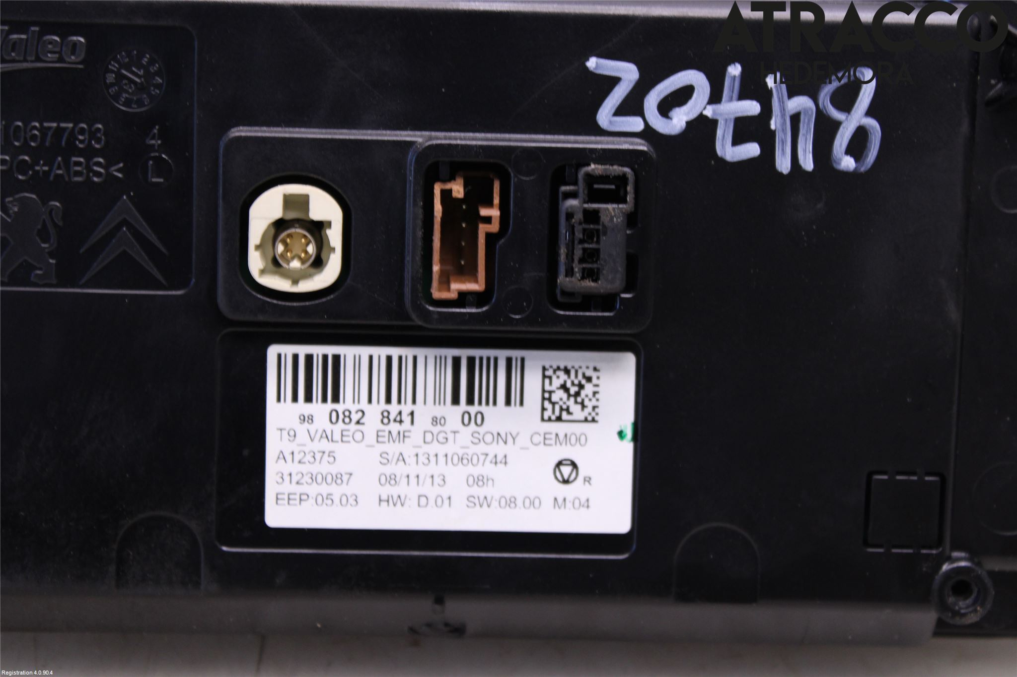Peugeot 308 14-21 Multifunktionsdisplay