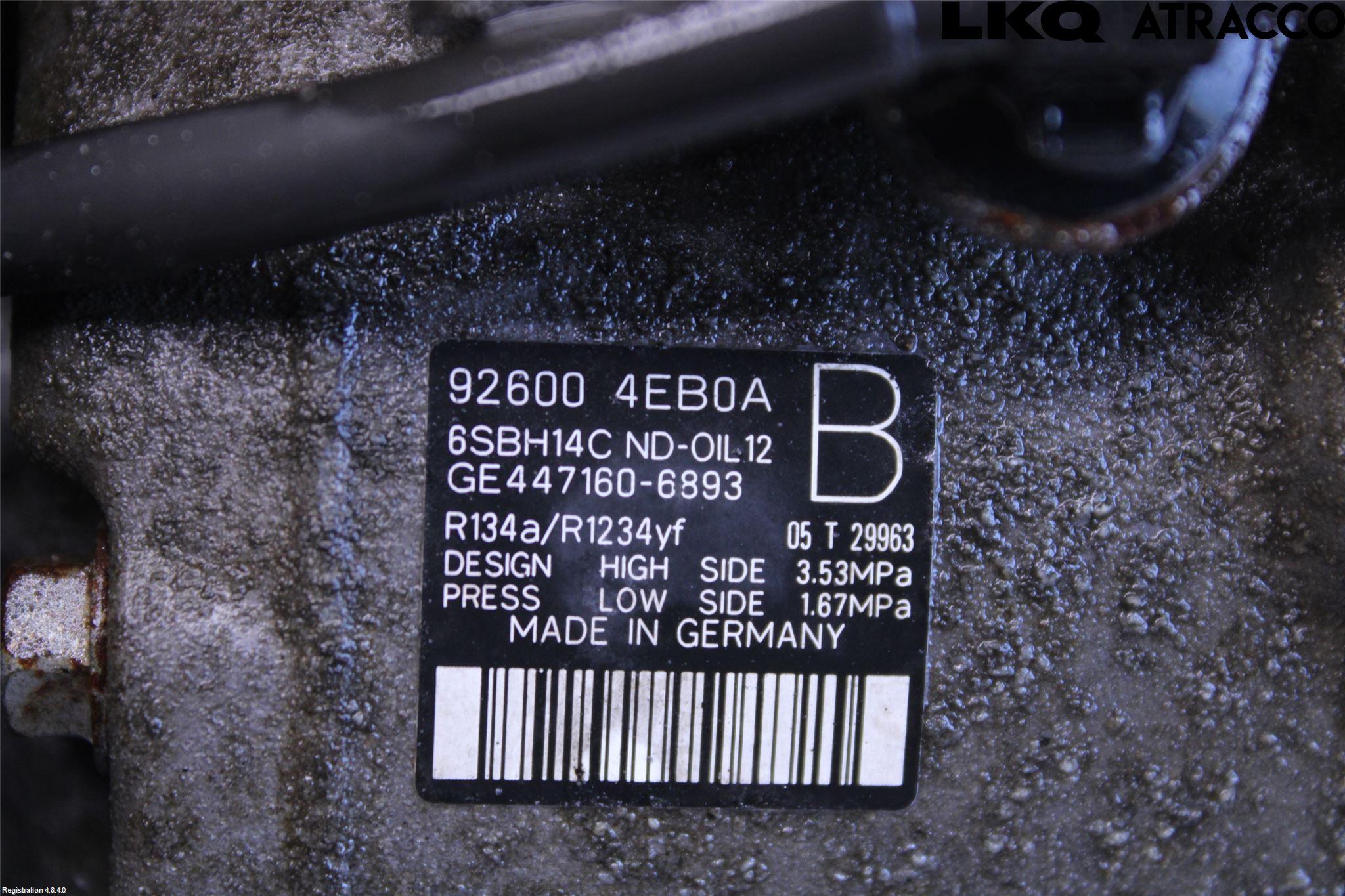Nissan QASHQAI 14-17 Varme Ac Kompressor