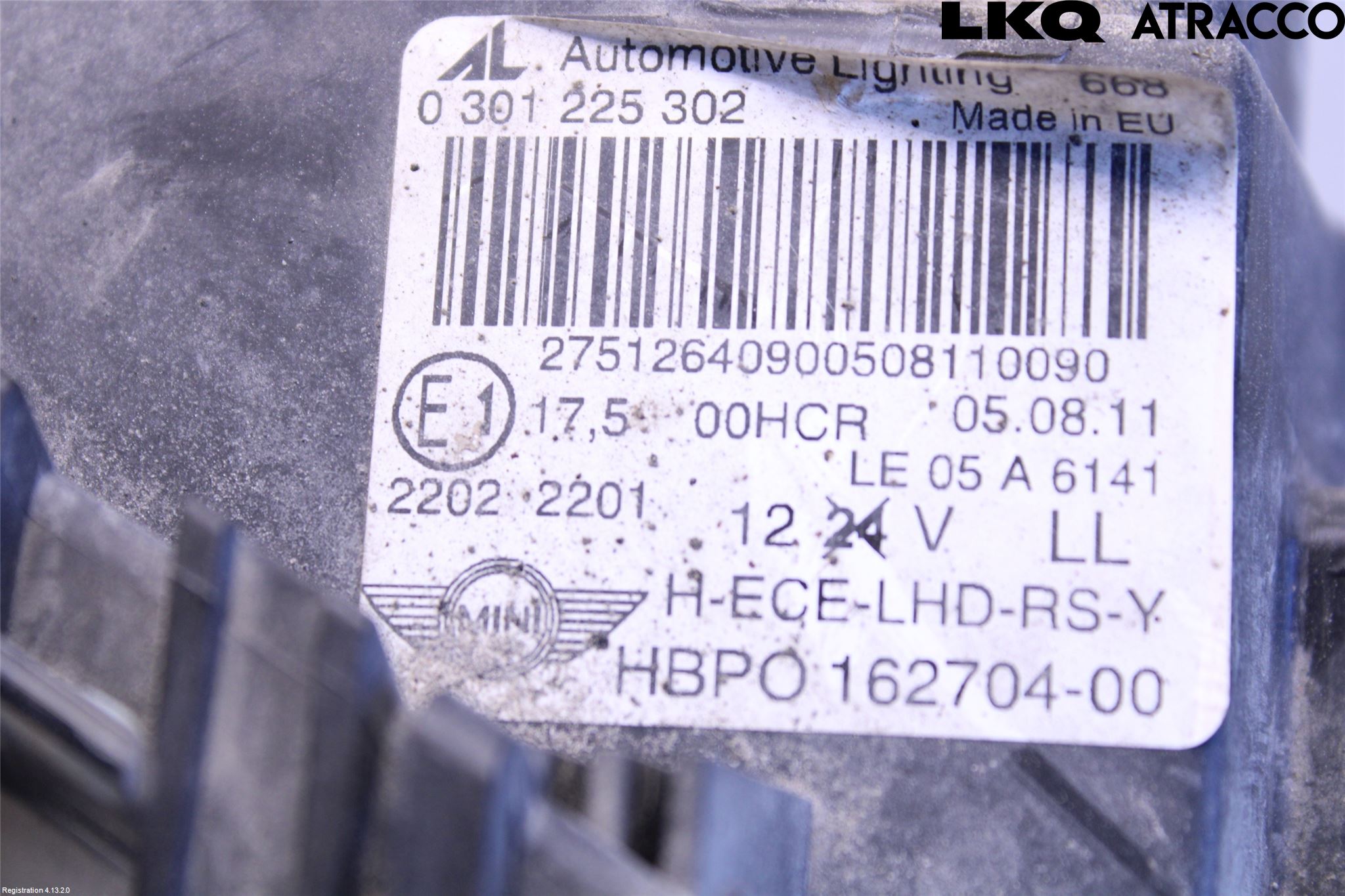 Mini COUPE R56 05-14 Frontlykt Høyre