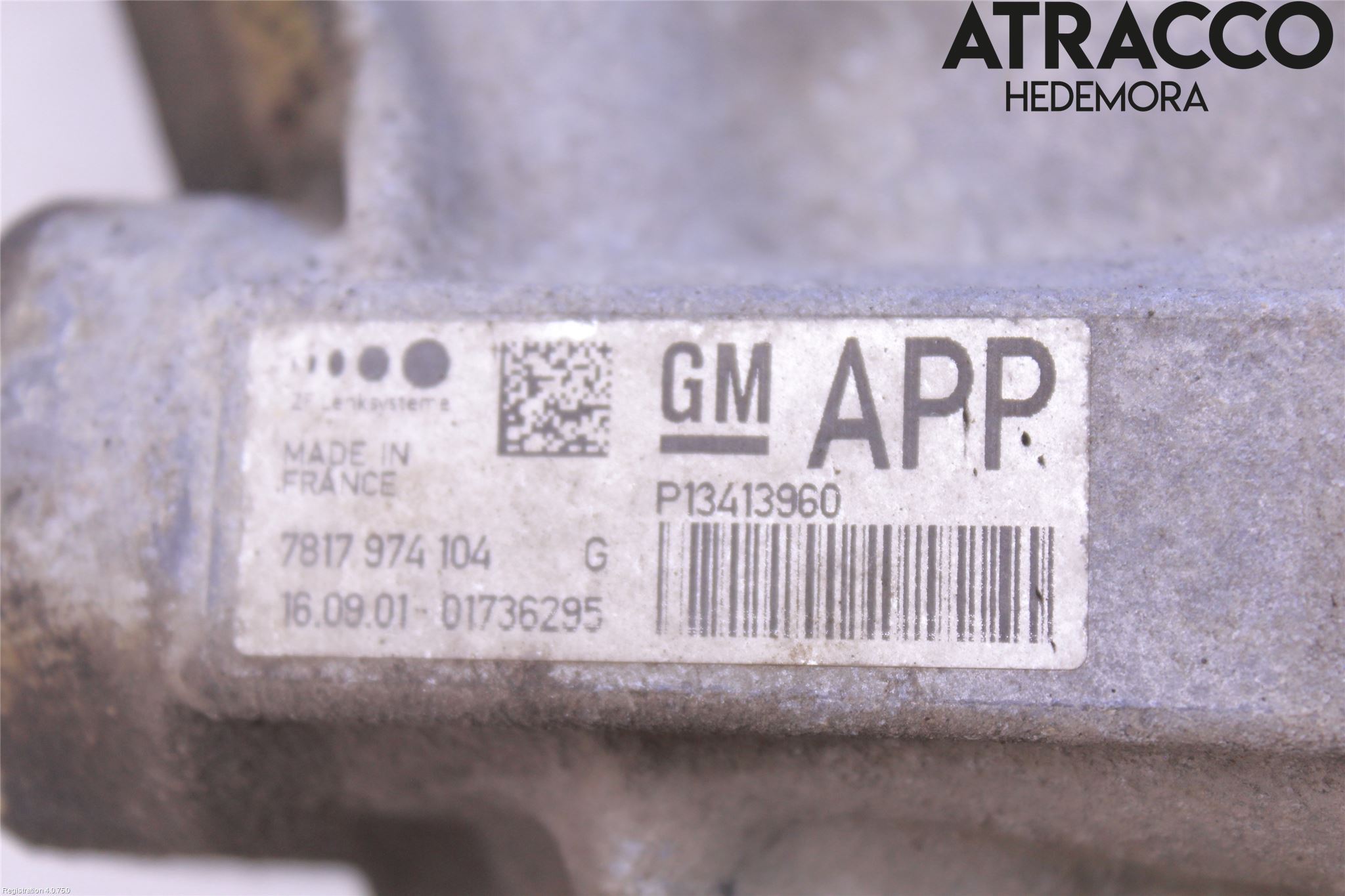 Opel ZAFIRA C 12-19 Servo Snekke - Tannstang