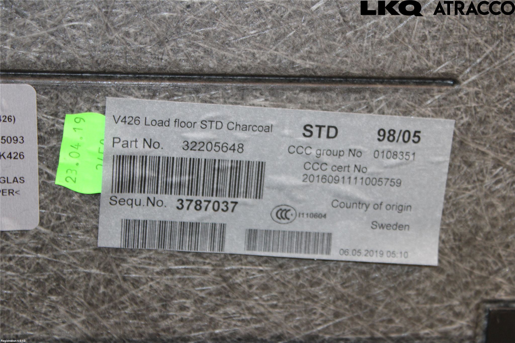 Volvo XC60 18- Bakluke Bun (Utgår 5023)
