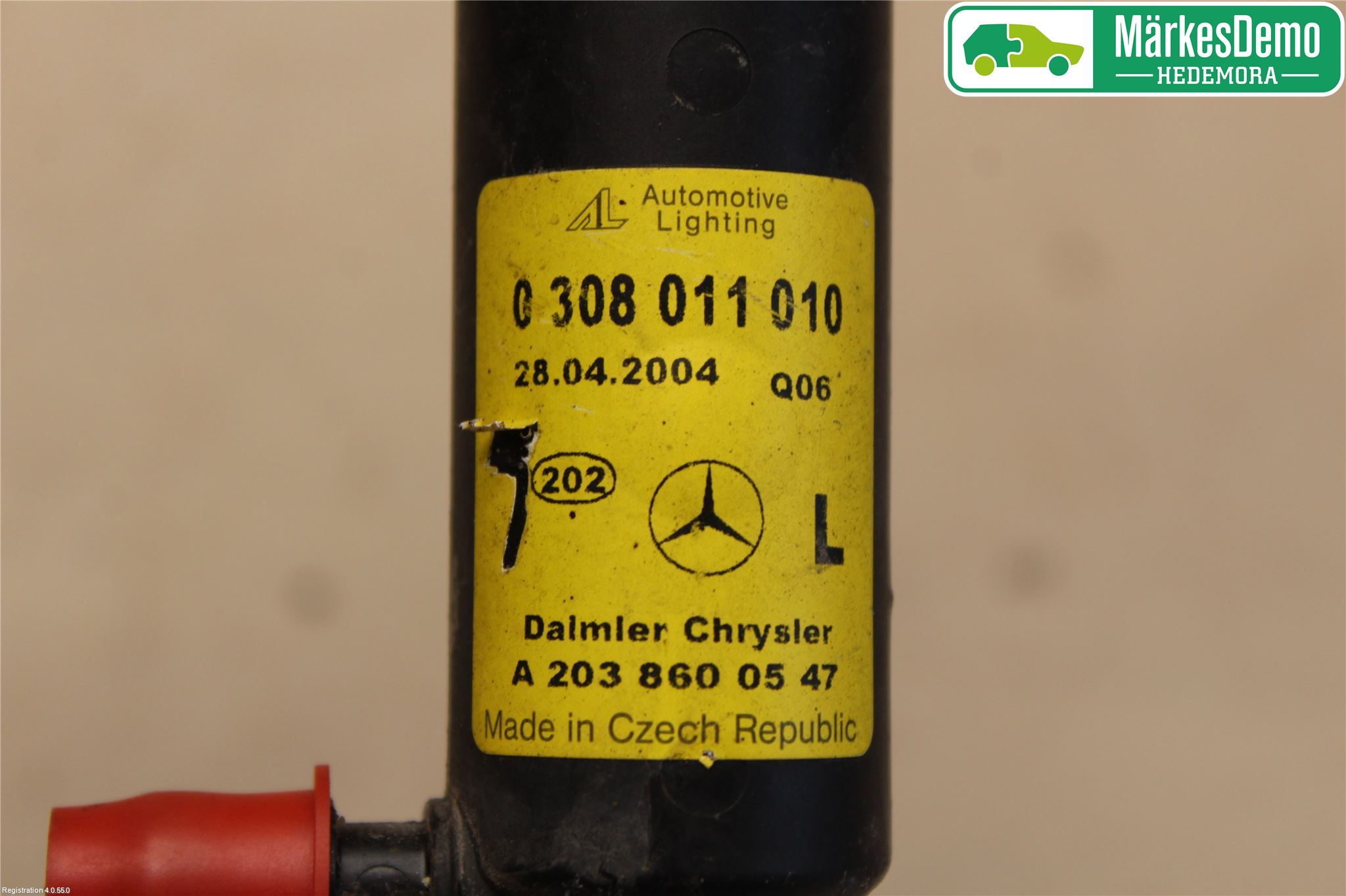 Mercedes-Benz MB C (203) 00-07 Spylerdyse Frontlykter