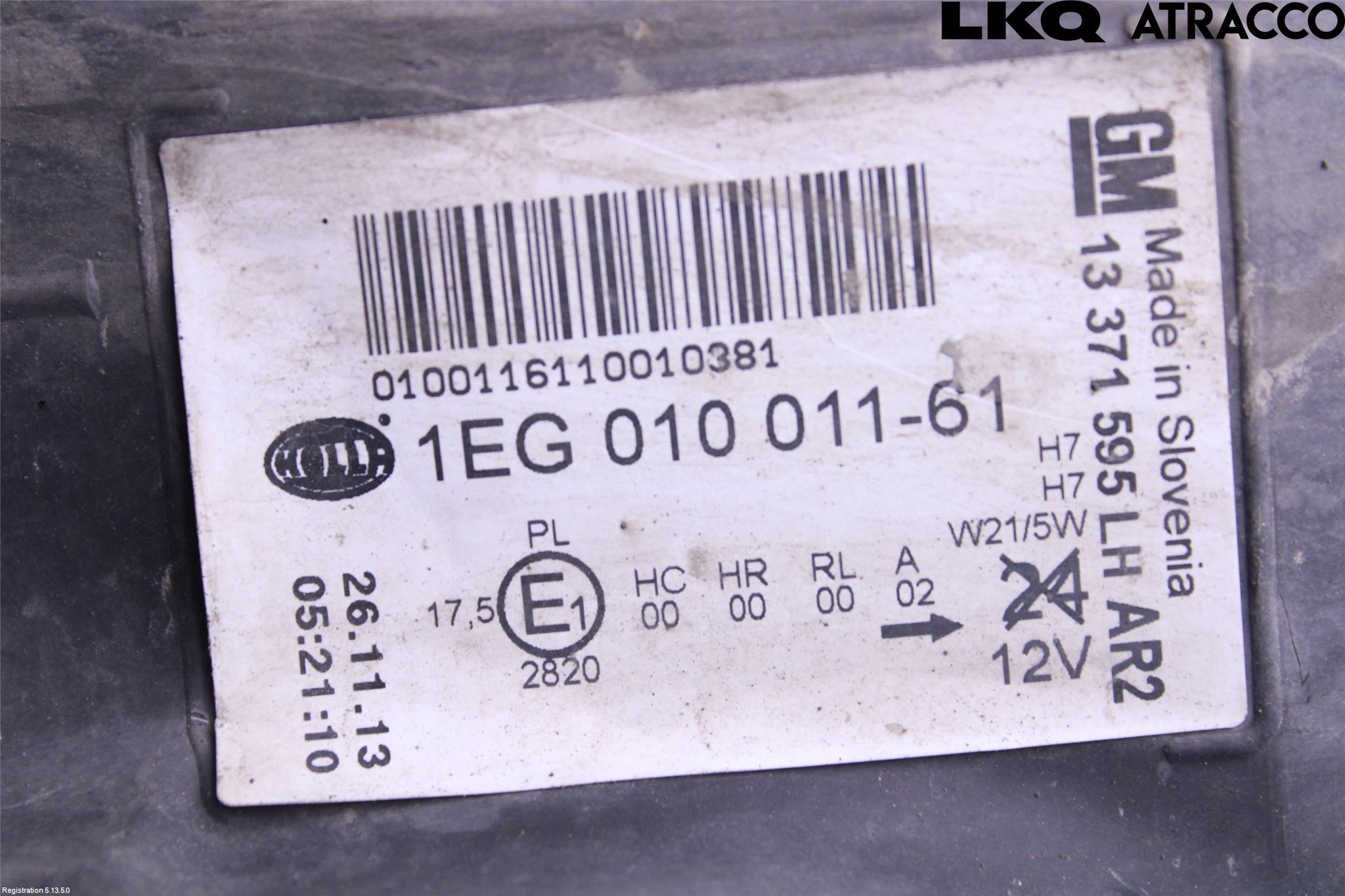 Opel ASTRA J 10-15 Frontlykt Venstre