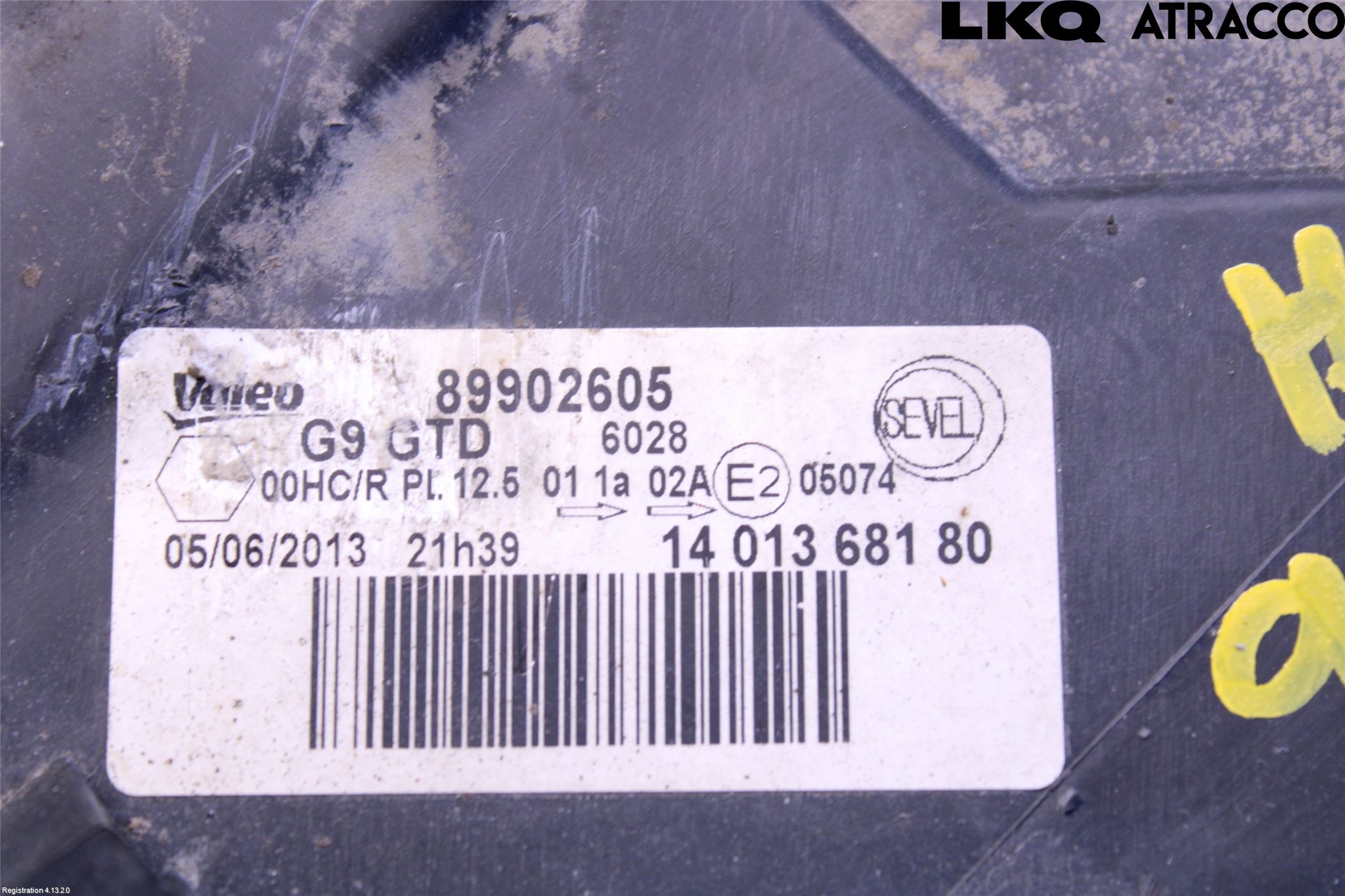 Peugeot EXPERT 15-16 Frontlykt Venstre