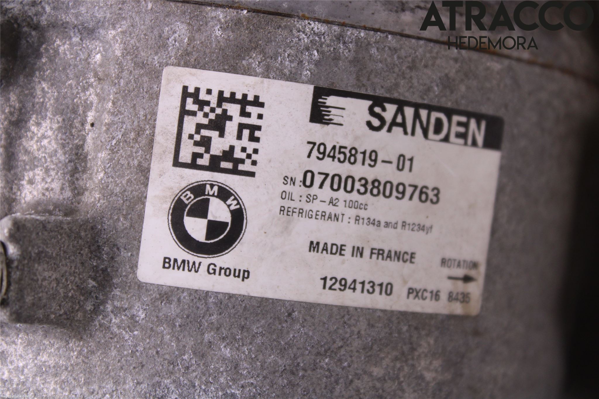 BMW 6 GT G32 18- Varme Ac Kompressor