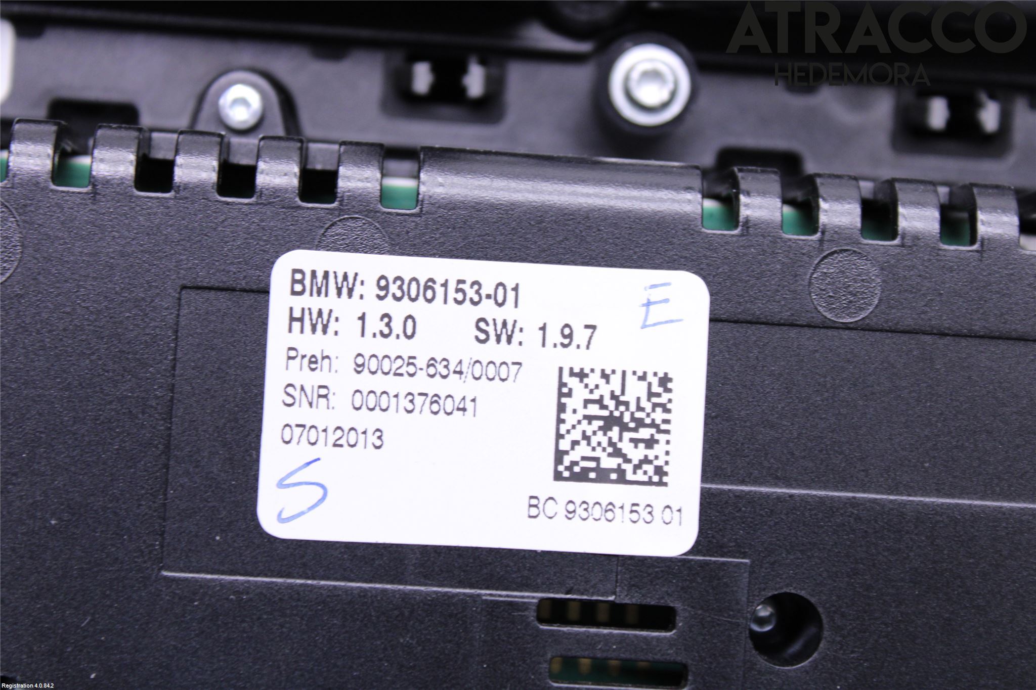 BMW 5 F10/F11/F18 09-17 Varme Ac Betjening-Display