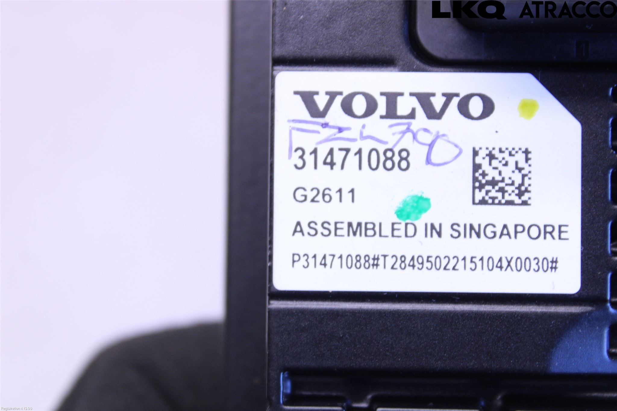 Volvo XC90/RECHARGE 16- Sensor Kollisjonsbeskyttelse