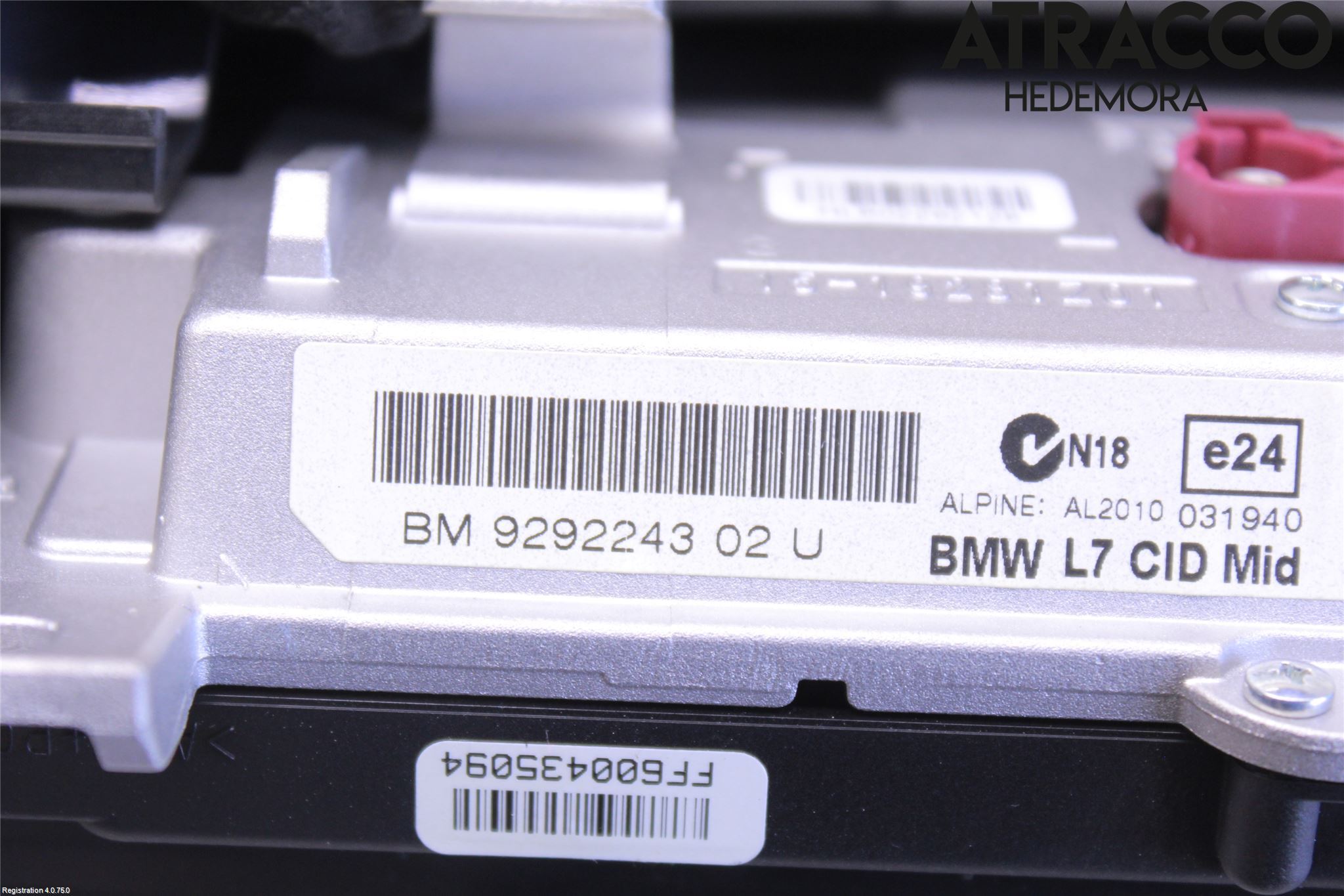 BMW 1 F20/F21 11-19 Stereo Radio Med Cd