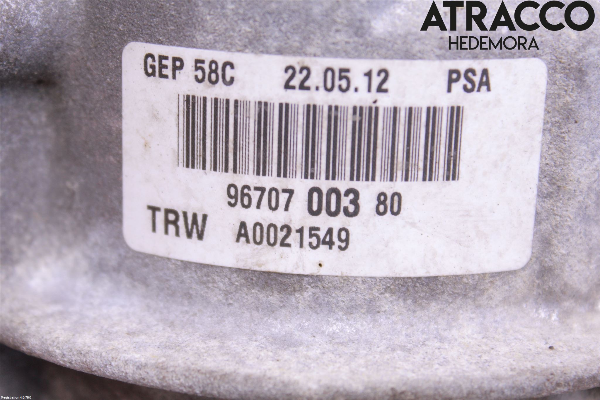 Peugeot 3008 09-16 Servostyring Eletrisk Pumpe