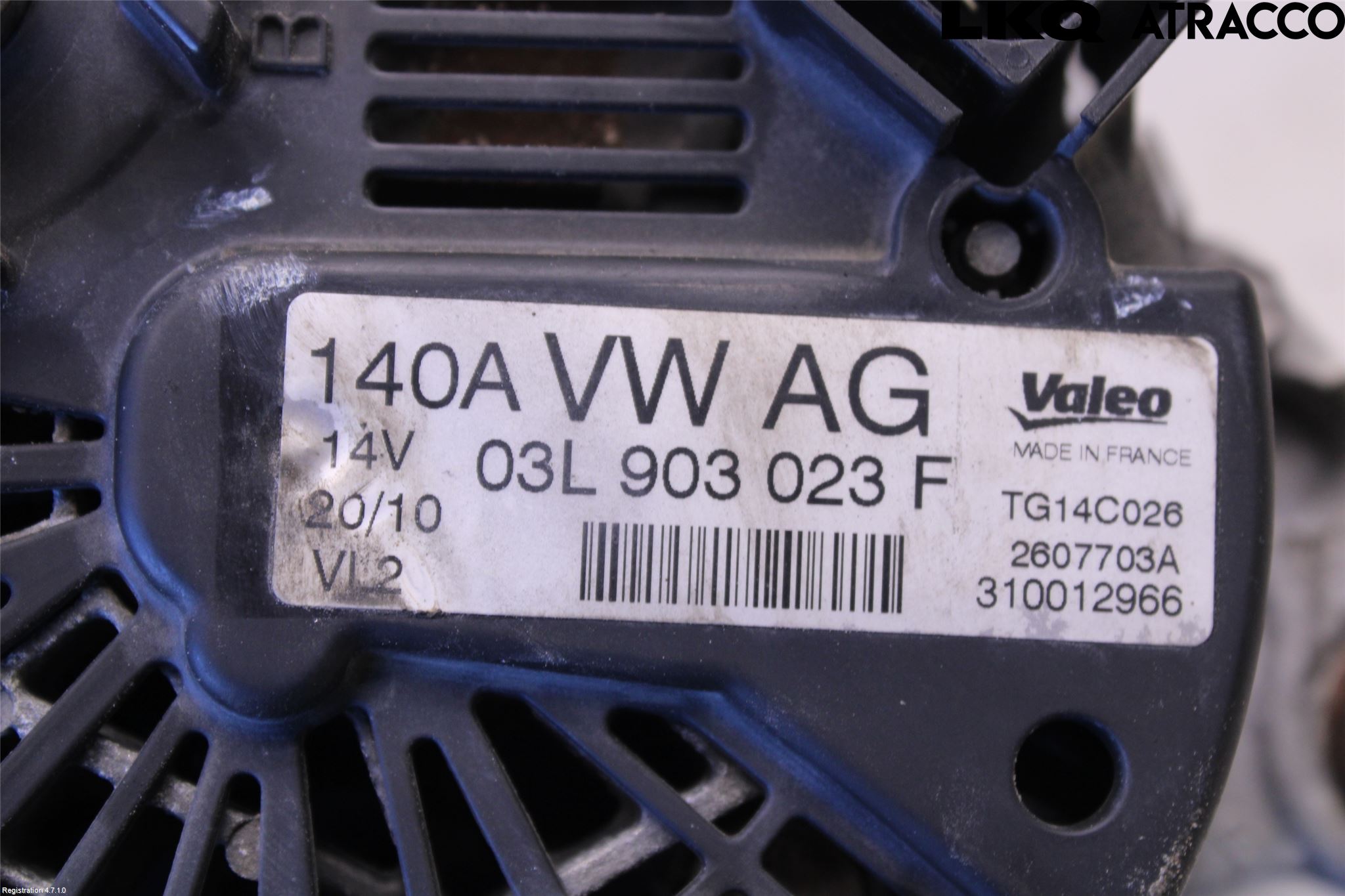 Volkswagen VW GOLF VI 09-13 Dynamo