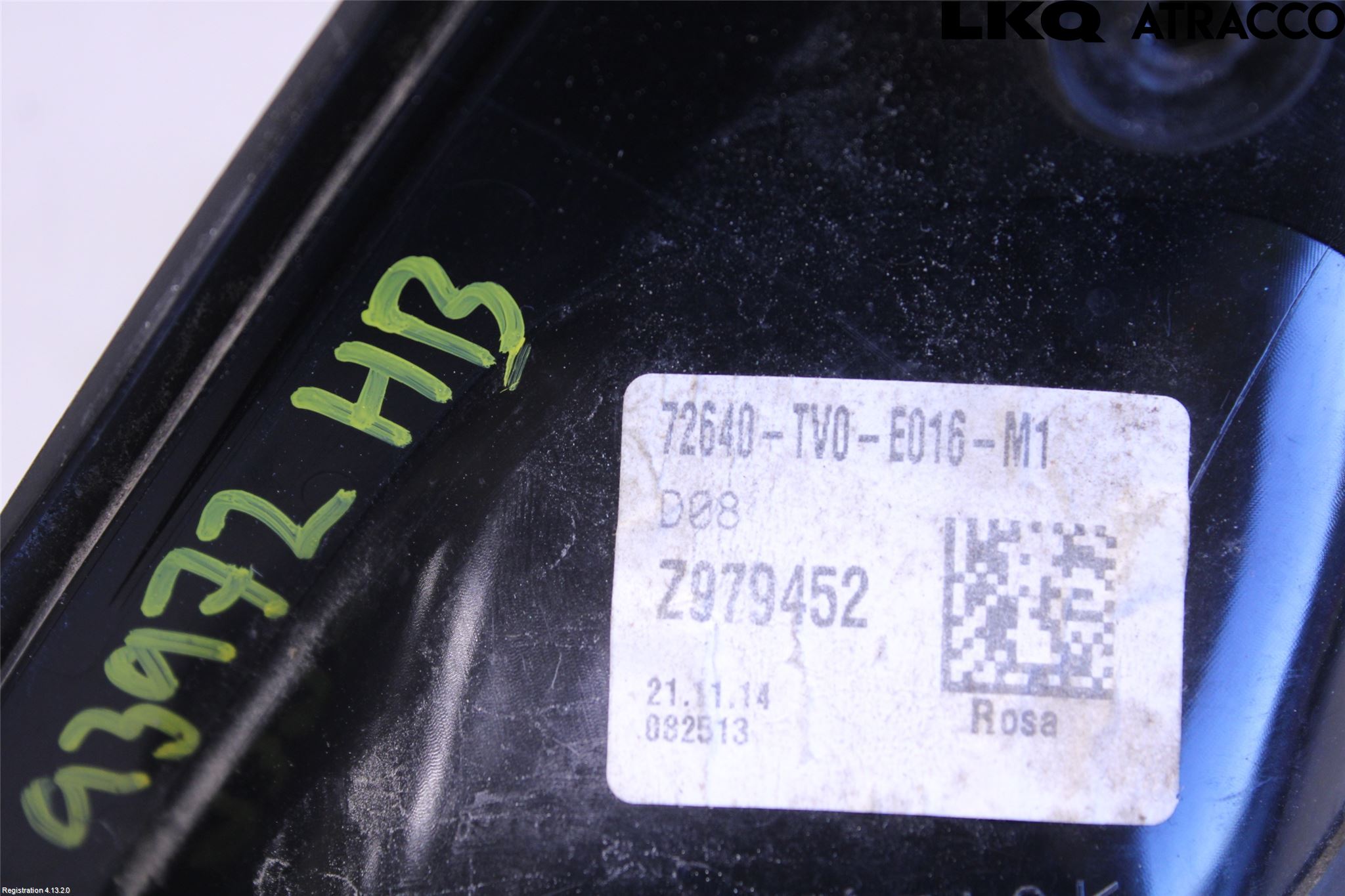 Honda CIVIC 12-16 Dørhandtak Ytre Høyre