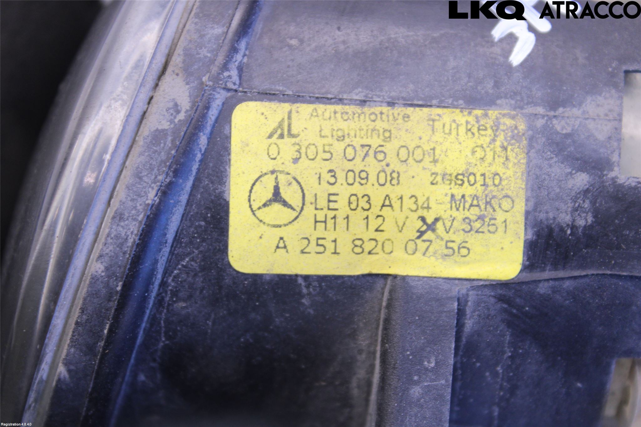 Mercedes-Benz MB C-KLASS (W204) 07-15 Frontlykt-Kurve-Tåkelys