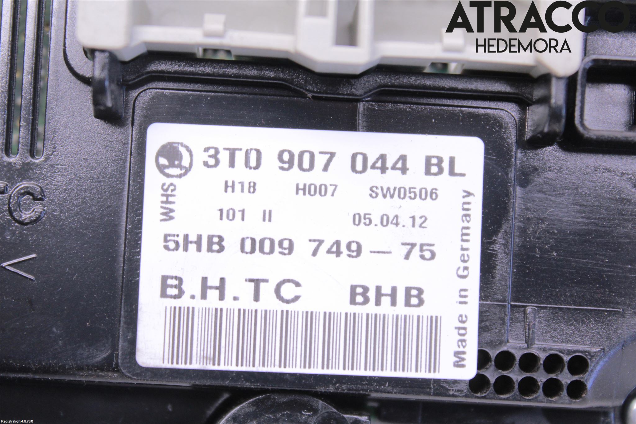 Skoda OCTAVIA (1Z) 05-13 Varme Ac Betjening-Display