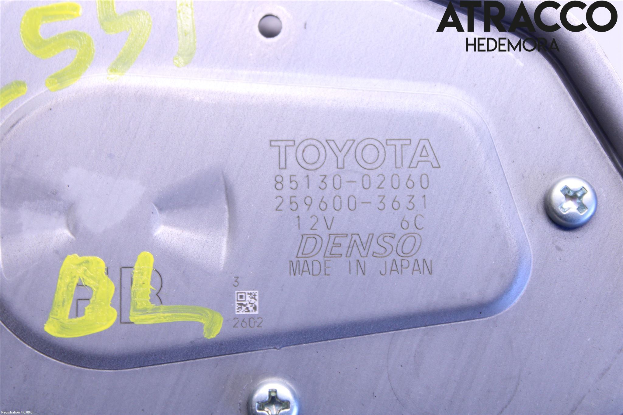 Toyota COROLLA 19- Viskermotor Bakluke