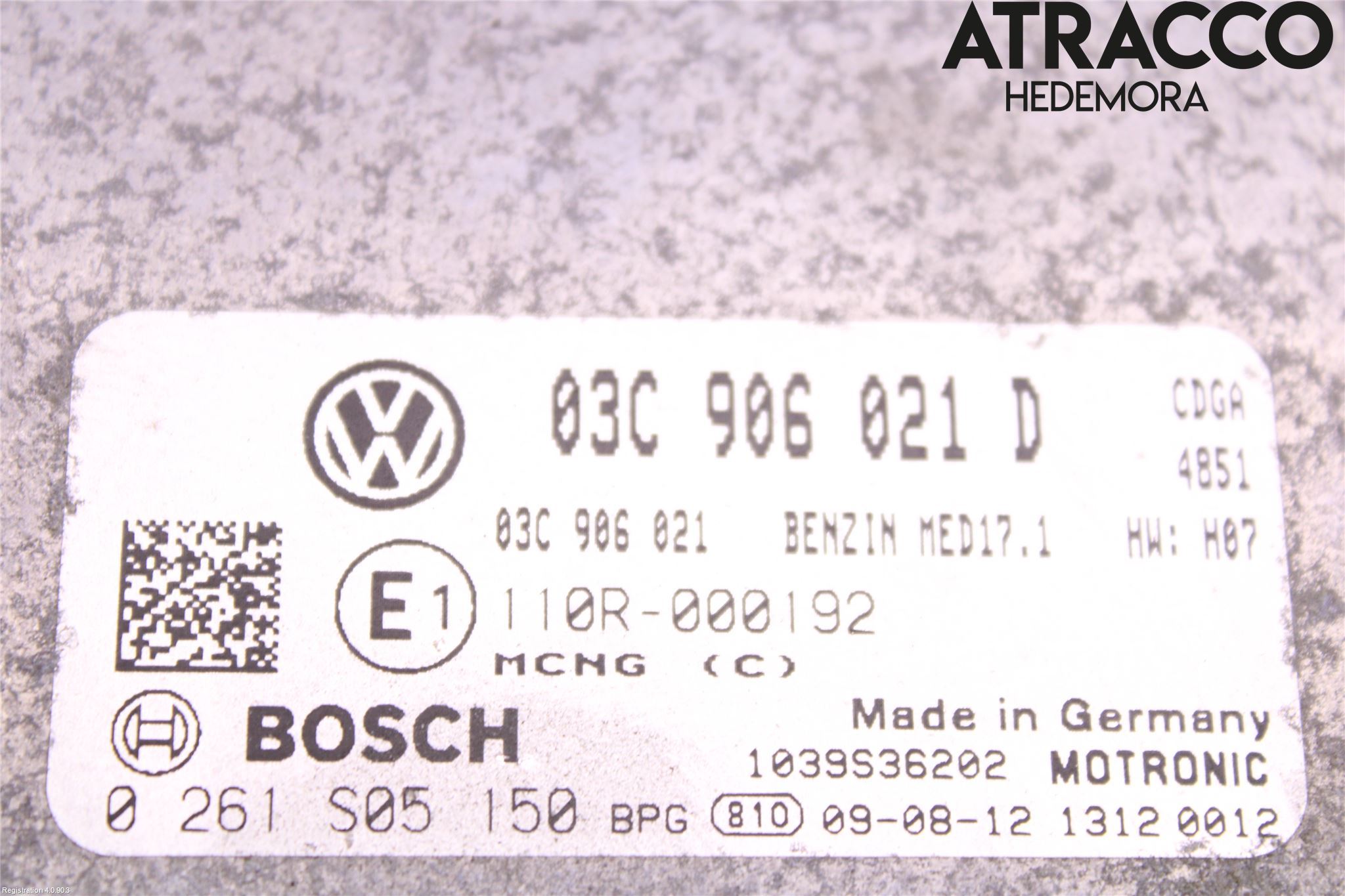 Volkswagen VW TOURAN 03-10 Styreenhet Innsprøytning