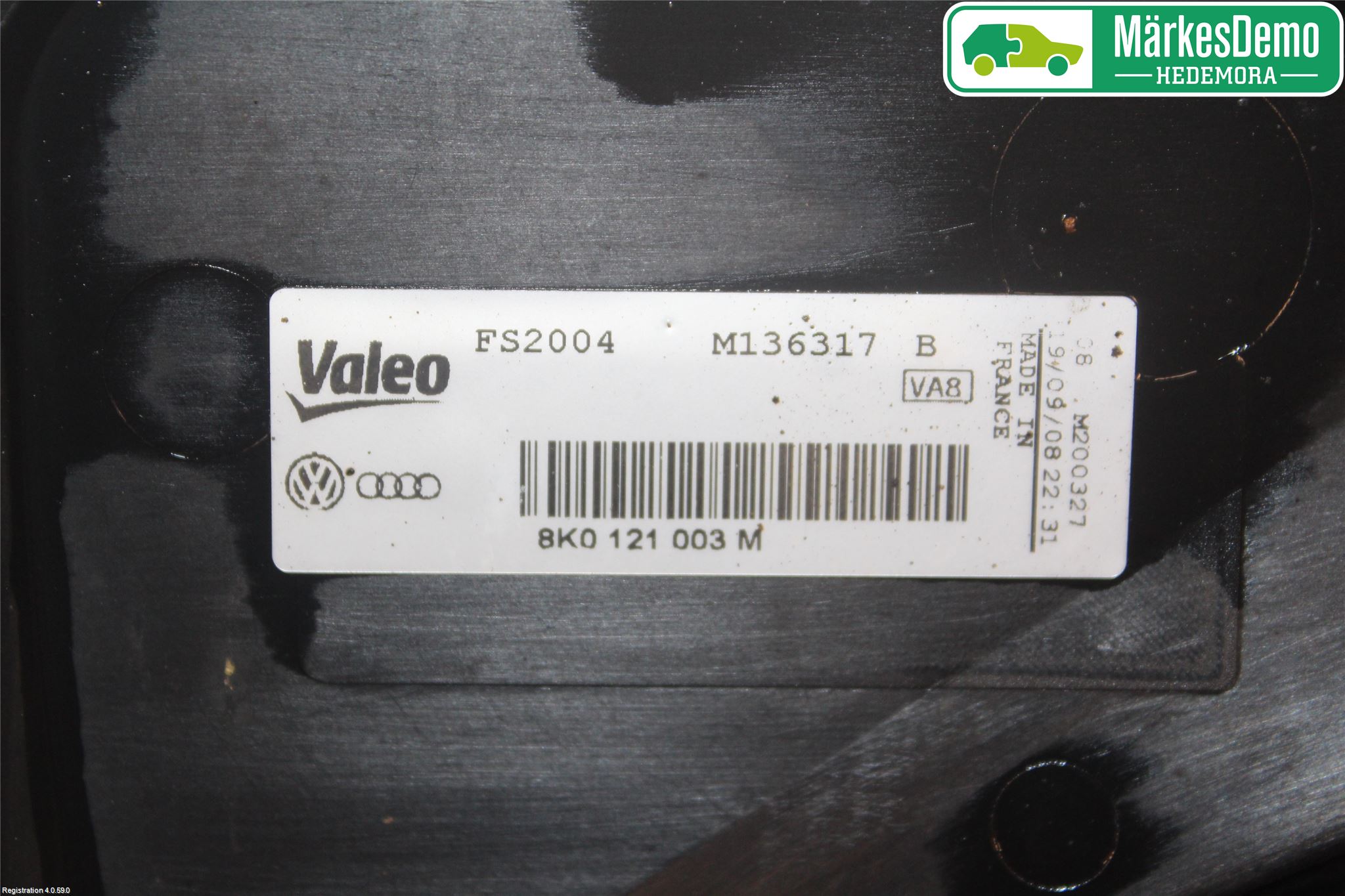 Audi A4/S4 08-11 Kjølevifte Elektrisk