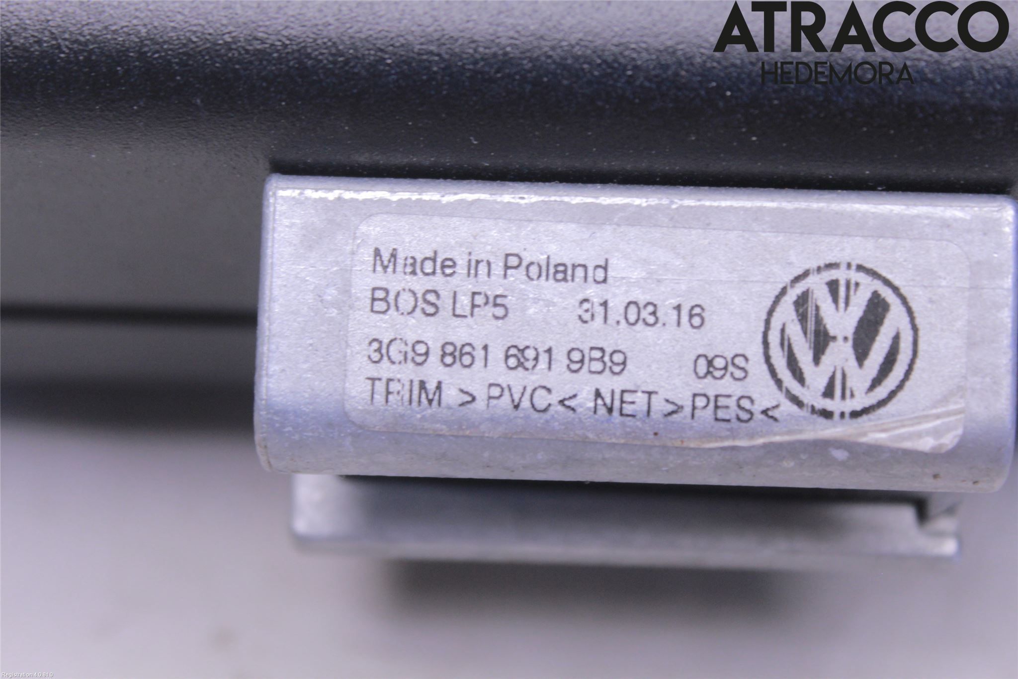 Volkswagen VW PASSAT 15-19 Innr Lastenett
